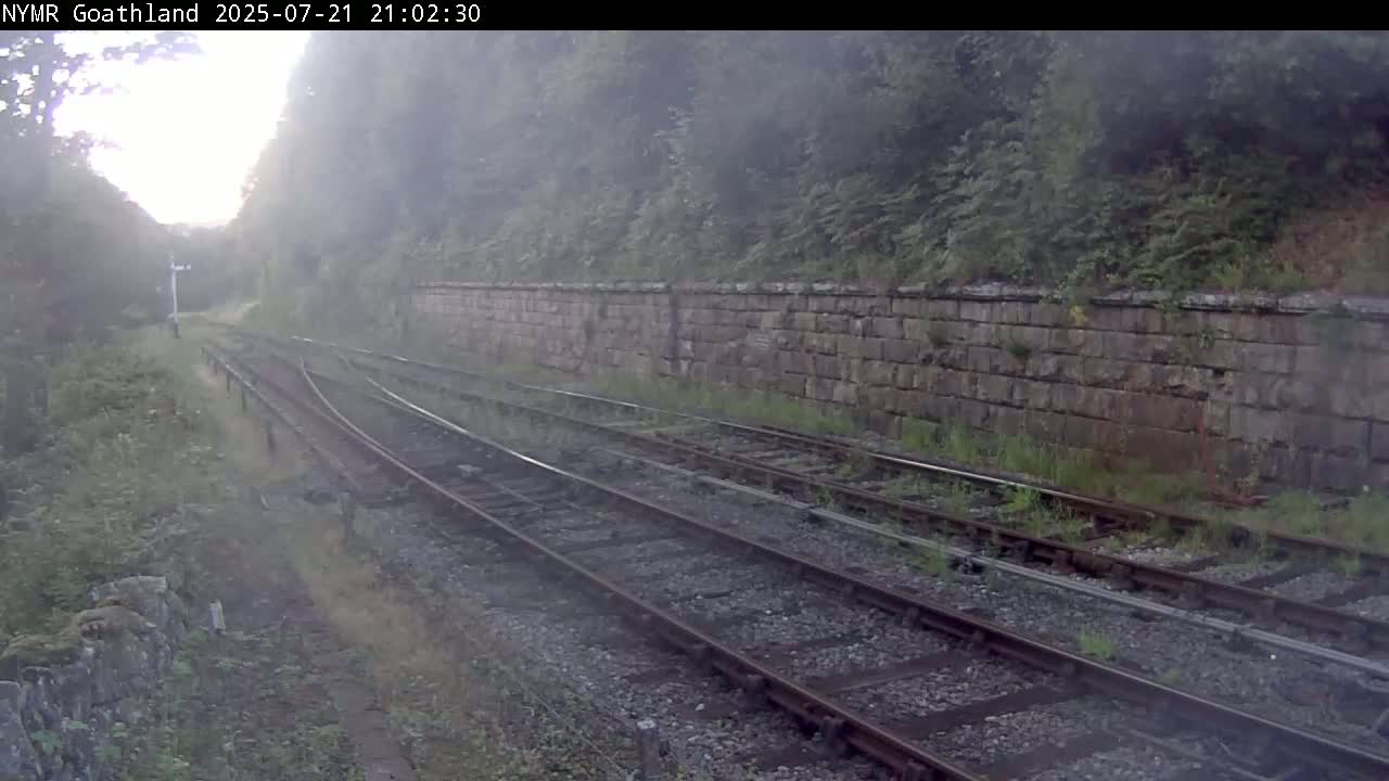 North Yorkshire Moors Railway (NYMR) Goathland Station North View Live Cam - Goathland, Borough of Scarborough, North Yorkshire, Yorkshire and the Humber, England, United Kingdom