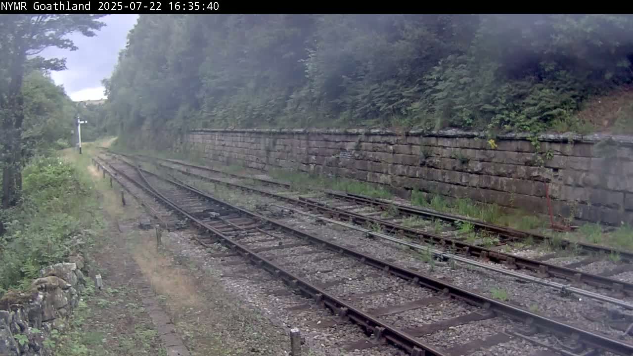 North Yorkshire Moors Railway (NYMR) Goathland Station North View Live Cam - Goathland, Borough of Scarborough, North Yorkshire, Yorkshire and the Humber, England, United Kingdom