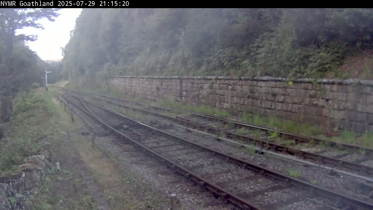 North Yorkshire Moors Railway (NYMR) Goathland Station North View Live Cam - Goathland, Borough of Scarborough, North Yorkshire, Yorkshire and the Humber, England, United Kingdom