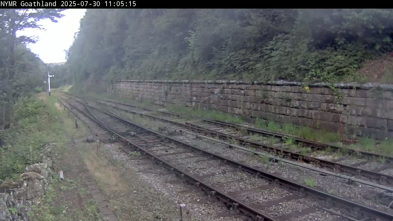 North Yorkshire Moors Railway (NYMR) Goathland Station North View Live Cam - Goathland, Borough of Scarborough, North Yorkshire, Yorkshire and the Humber, England, United Kingdom
