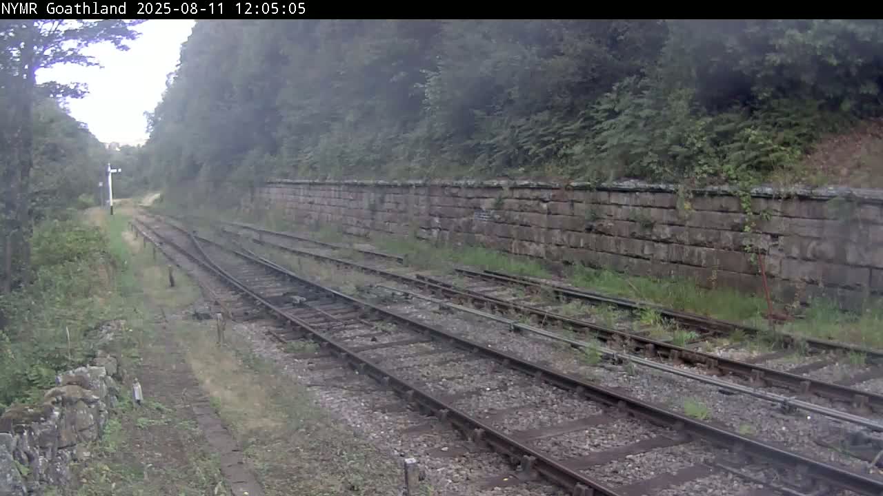 North Yorkshire Moors Railway (NYMR) Goathland Station North View Live Cam - Goathland, Borough of Scarborough, North Yorkshire, Yorkshire and the Humber, England, United Kingdom