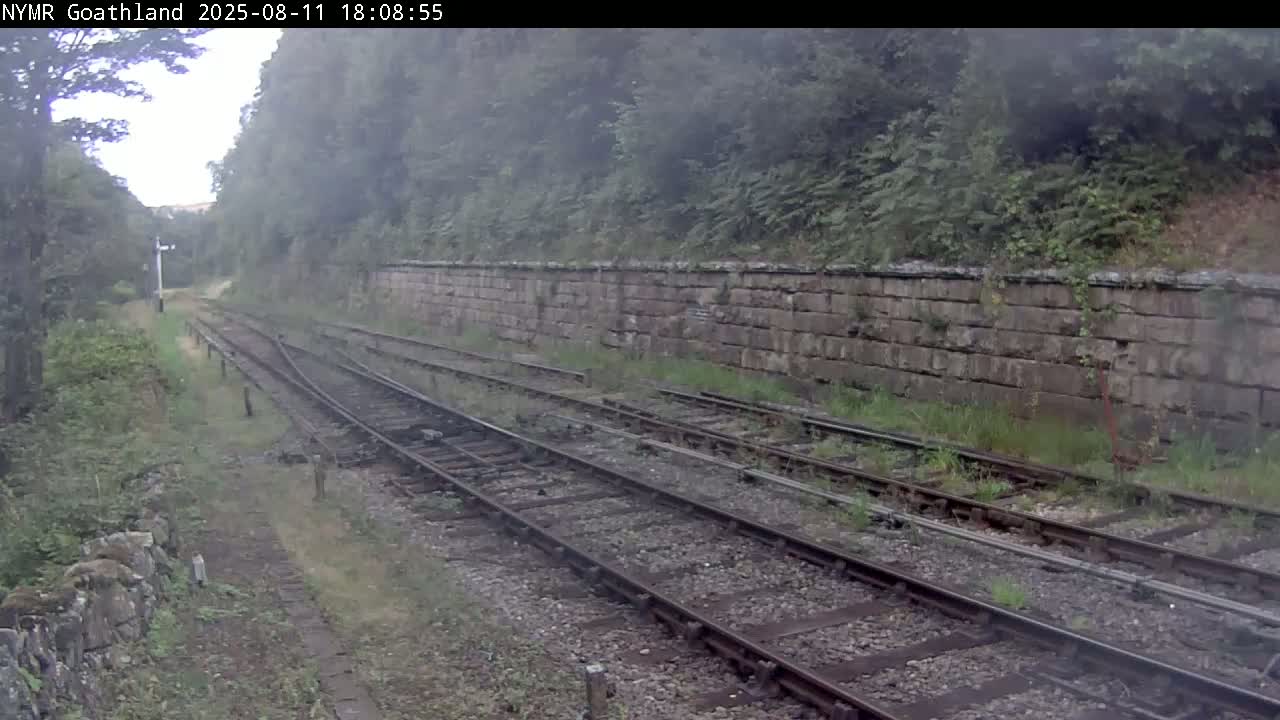 North Yorkshire Moors Railway (NYMR) Goathland Station North View Live Cam - Goathland, Borough of Scarborough, North Yorkshire, Yorkshire and the Humber, England, United Kingdom
