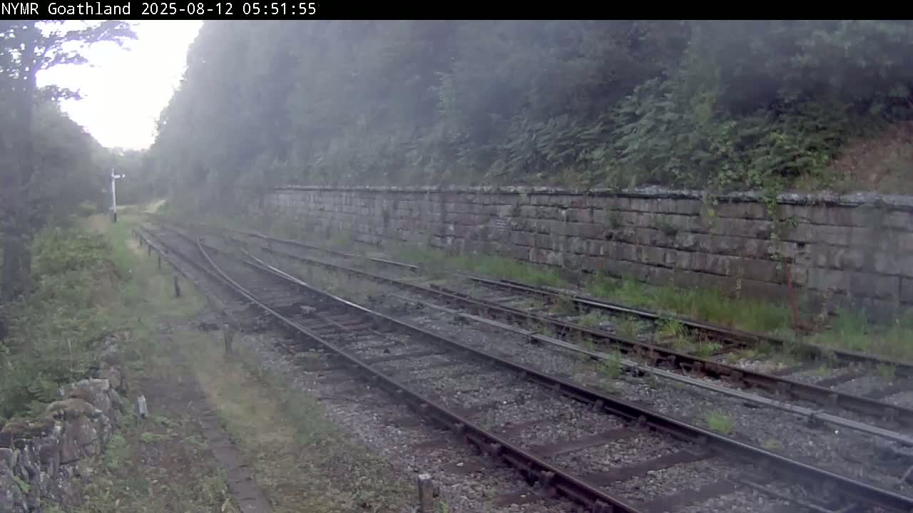 North Yorkshire Moors Railway (NYMR) Goathland Station North View Live Cam - Goathland, Borough of Scarborough, North Yorkshire, Yorkshire and the Humber, England, United Kingdom