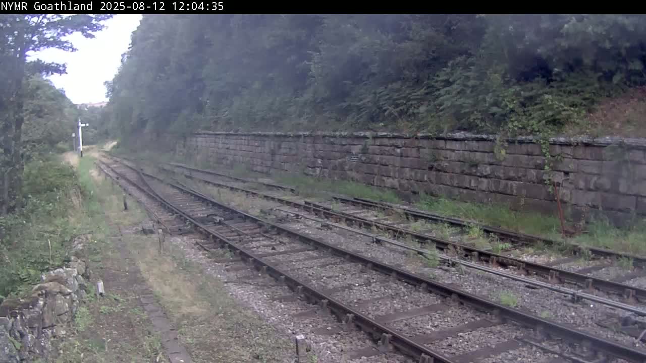 North Yorkshire Moors Railway (NYMR) Goathland Station North View Live Cam - Goathland, Borough of Scarborough, North Yorkshire, Yorkshire and the Humber, England, United Kingdom