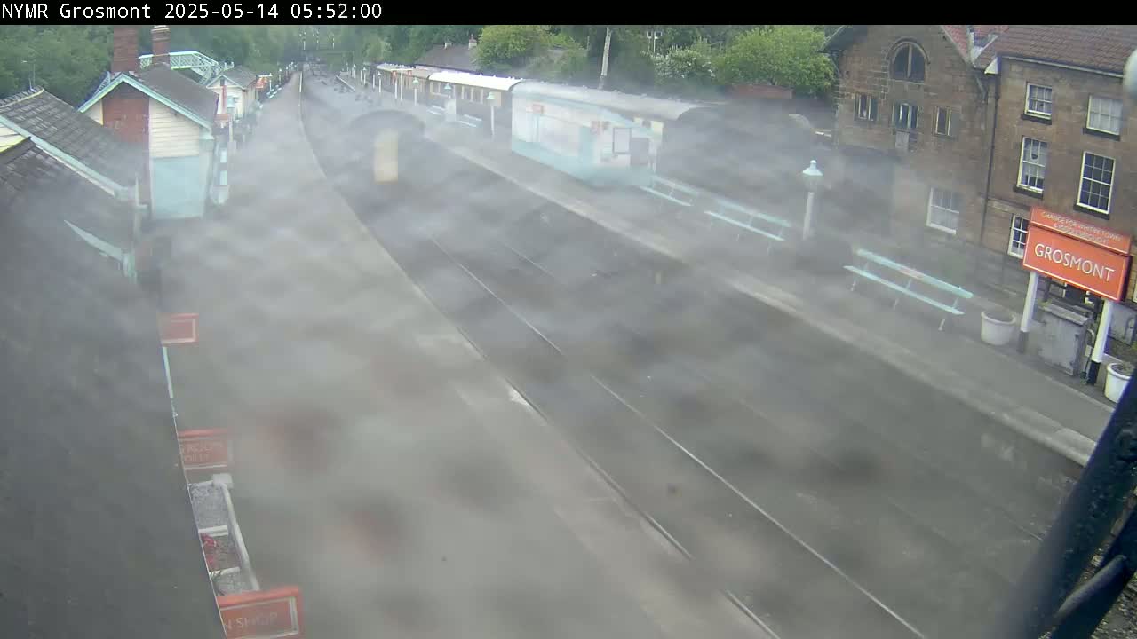 North Yorkshire Moors Railway (NYMR) Grosmont Station Live Cam - Grosmont, Borough of Scarborough, North Yorkshire, Yorkshire and the Humber, England, United Kingdom