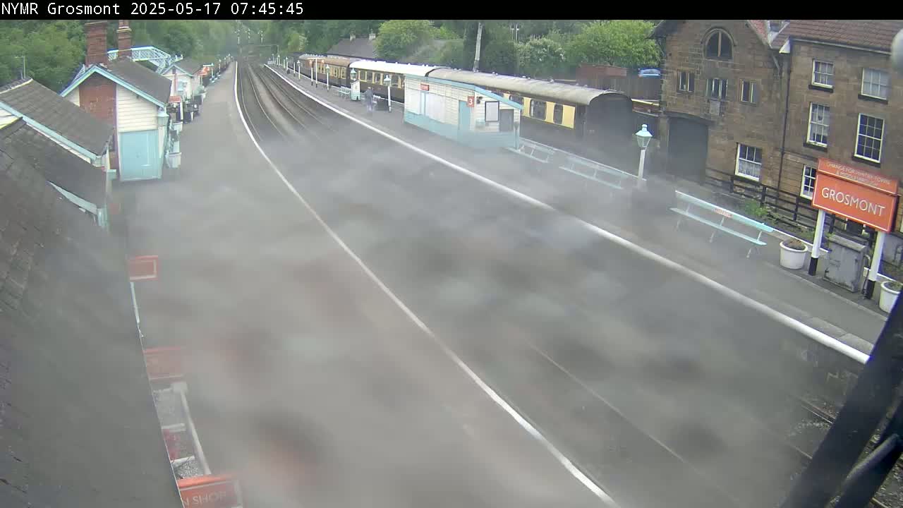 North Yorkshire Moors Railway (NYMR) Grosmont Station Live Cam - Grosmont, Borough of Scarborough, North Yorkshire, Yorkshire and the Humber, England, United Kingdom