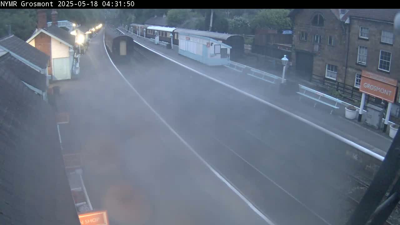 North Yorkshire Moors Railway (NYMR) Grosmont Station Live Cam - Grosmont, Borough of Scarborough, North Yorkshire, Yorkshire and the Humber, England, United Kingdom