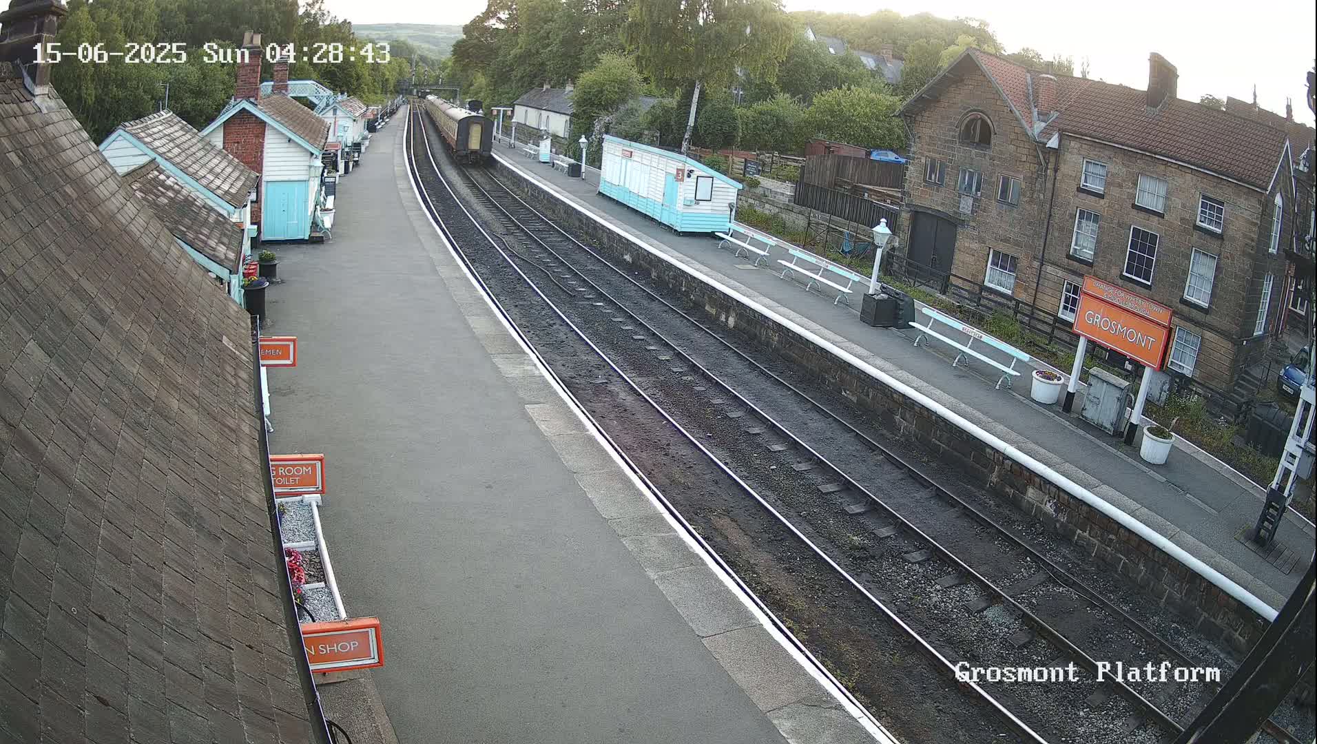 North Yorkshire Moors Railway (NYMR) Grosmont Station Live Cam - Grosmont, Borough of Scarborough, North Yorkshire, Yorkshire and the Humber, England, United Kingdom