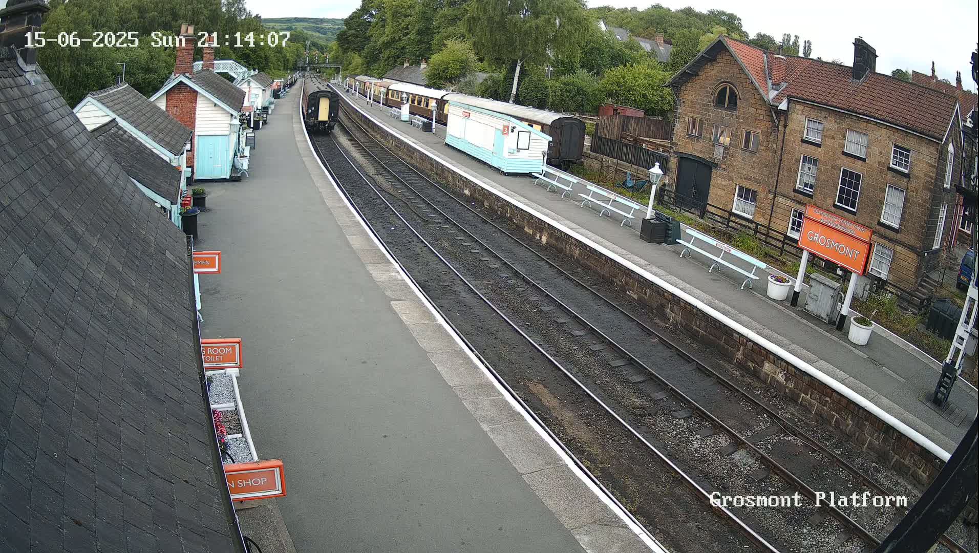 North Yorkshire Moors Railway (NYMR) Grosmont Station Live Cam - Grosmont, Borough of Scarborough, North Yorkshire, Yorkshire and the Humber, England, United Kingdom