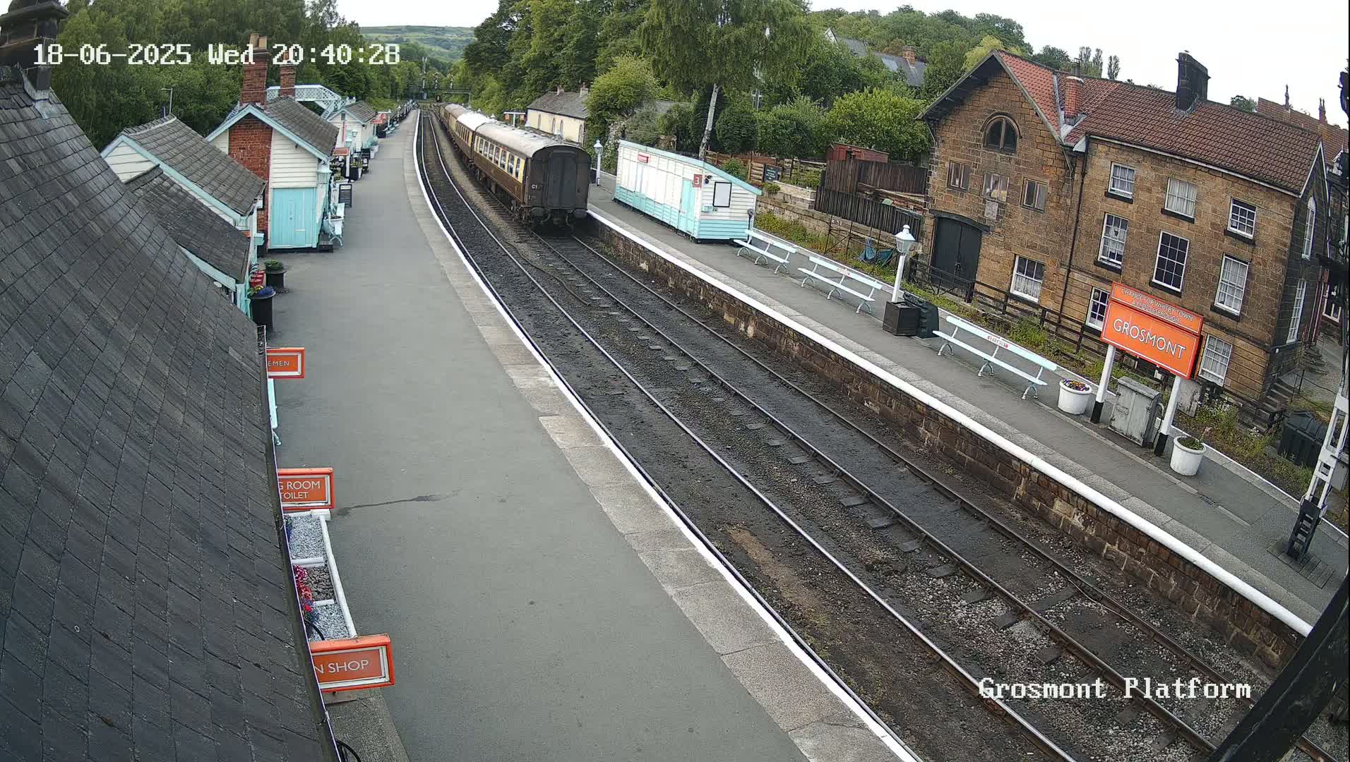 North Yorkshire Moors Railway (NYMR) Grosmont Station Live Cam - Grosmont, Borough of Scarborough, North Yorkshire, Yorkshire and the Humber, England, United Kingdom