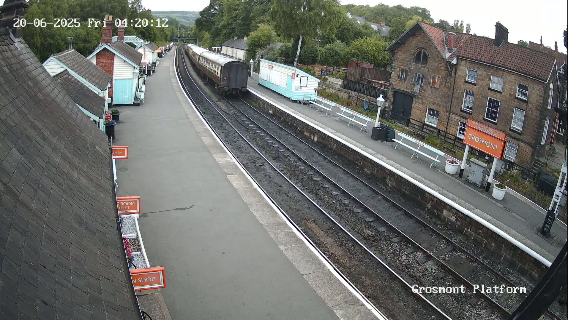 North Yorkshire Moors Railway (NYMR) Grosmont Station Live Cam - Grosmont, Borough of Scarborough, North Yorkshire, Yorkshire and the Humber, England, United Kingdom