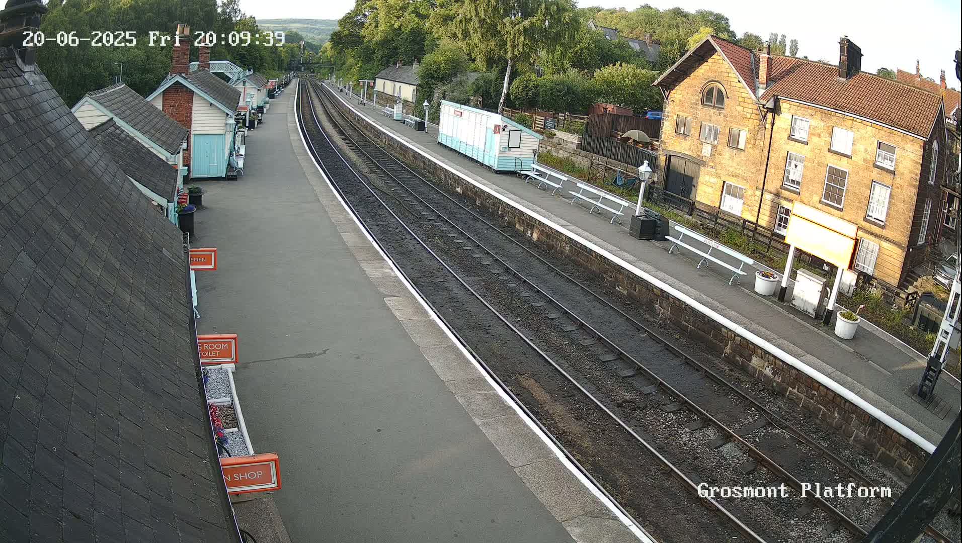 North Yorkshire Moors Railway (NYMR) Grosmont Station Live Cam - Grosmont, Borough of Scarborough, North Yorkshire, Yorkshire and the Humber, England, United Kingdom