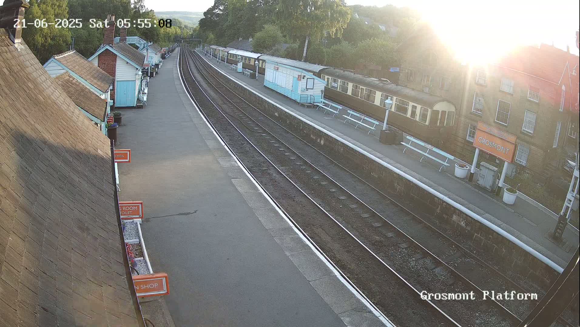North Yorkshire Moors Railway (NYMR) Grosmont Station Live Cam - Grosmont, Borough of Scarborough, North Yorkshire, Yorkshire and the Humber, England, United Kingdom