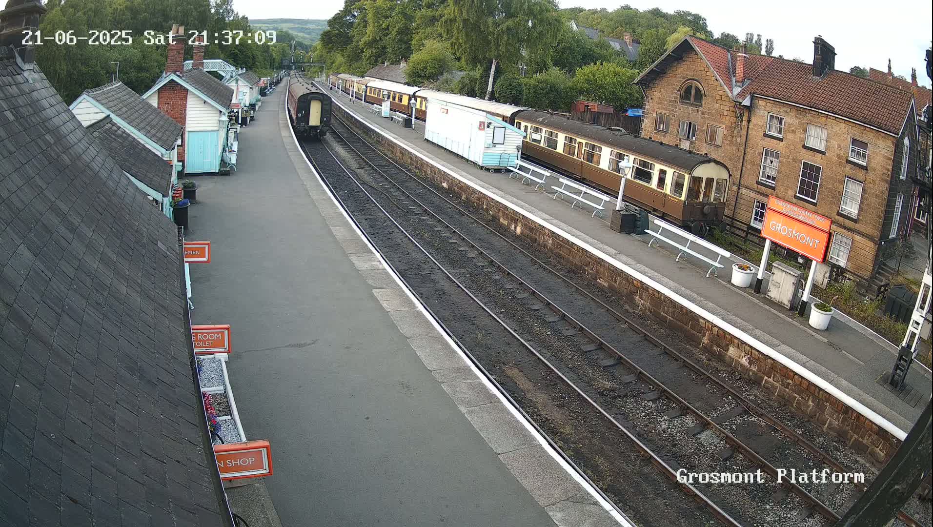 North Yorkshire Moors Railway (NYMR) Grosmont Station Live Cam - Grosmont, Borough of Scarborough, North Yorkshire, Yorkshire and the Humber, England, United Kingdom