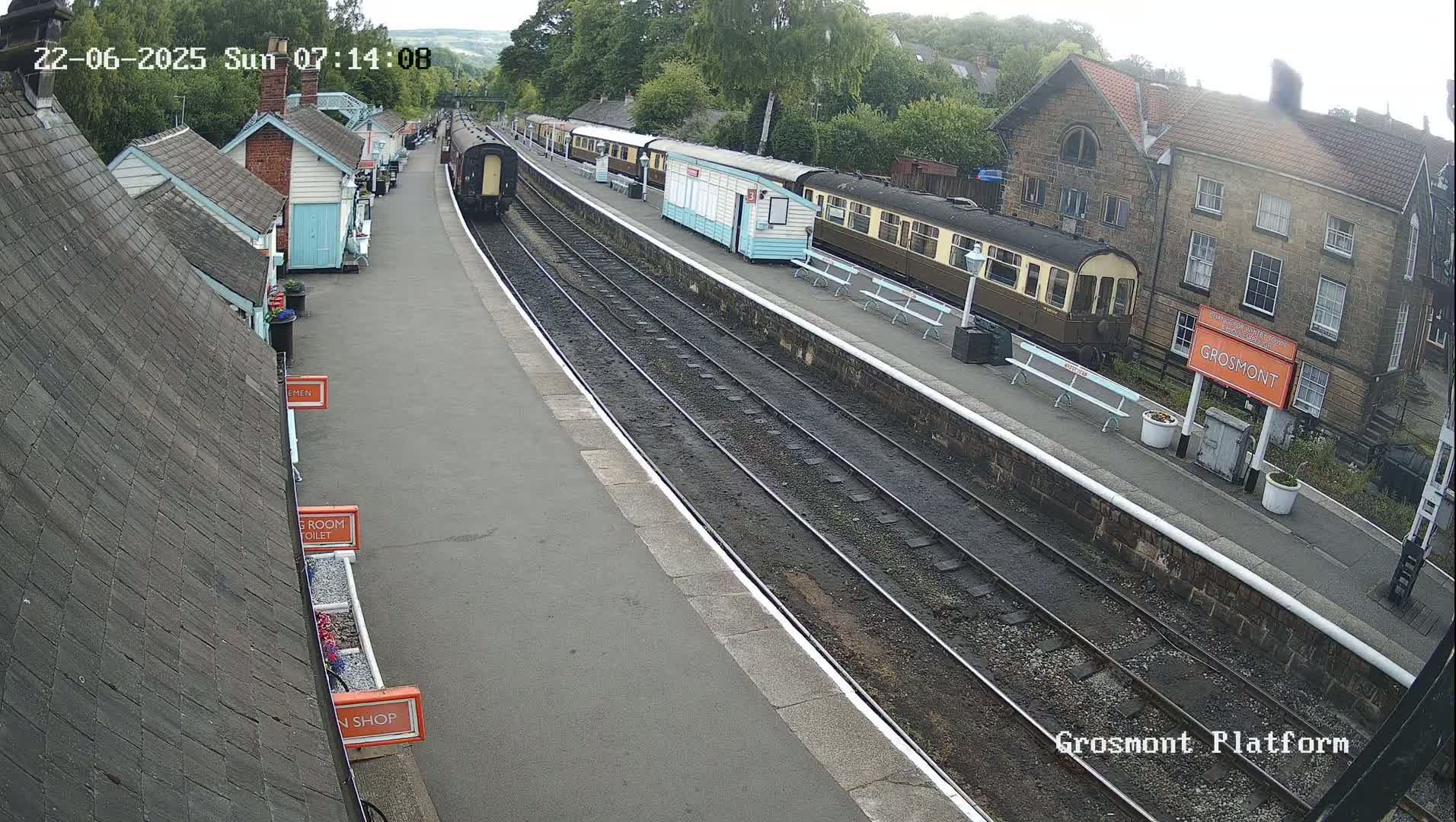 North Yorkshire Moors Railway (NYMR) Grosmont Station Live Cam - Grosmont, Borough of Scarborough, North Yorkshire, Yorkshire and the Humber, England, United Kingdom