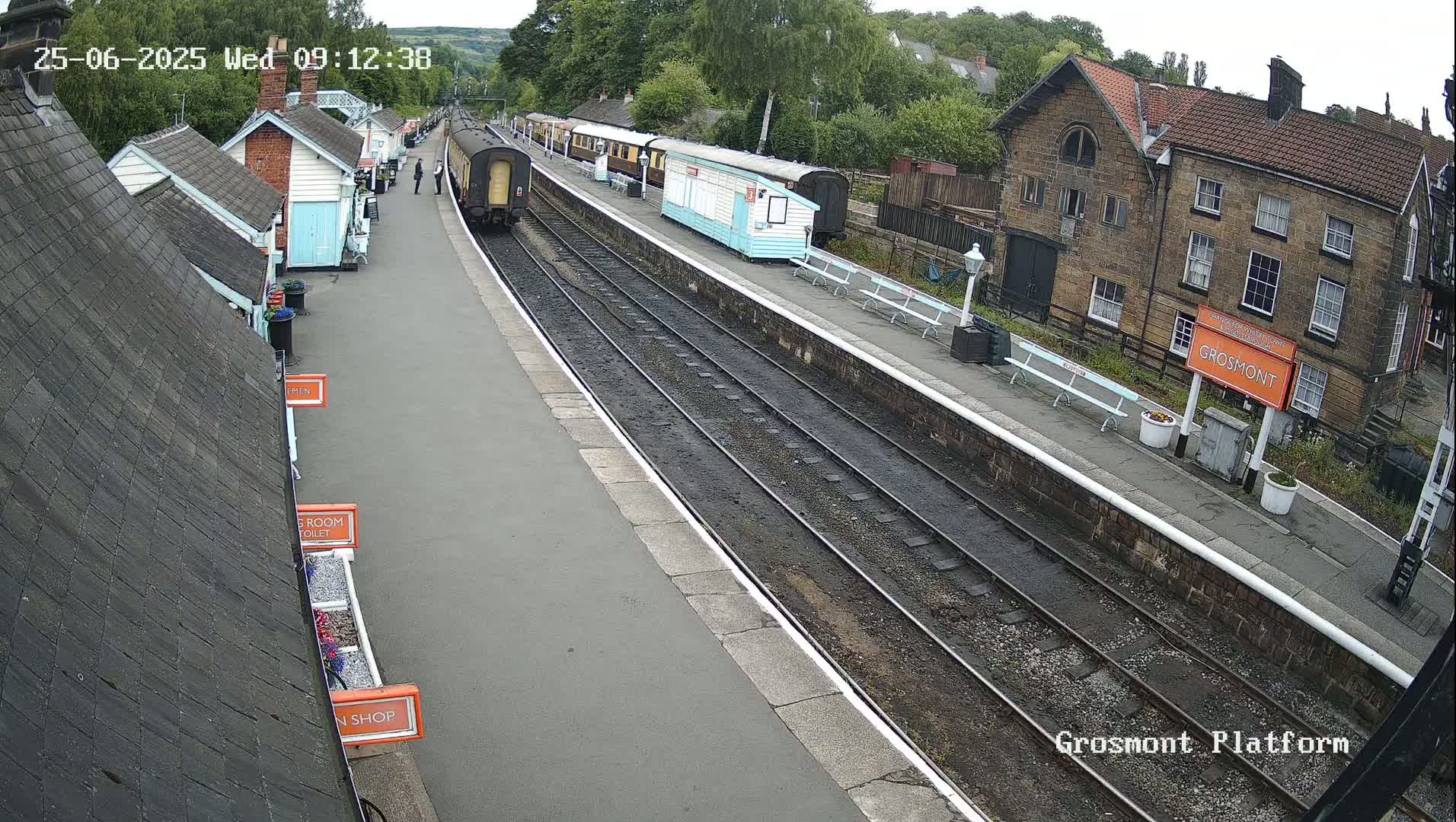 North Yorkshire Moors Railway (NYMR) Grosmont Station Live Cam - Grosmont, Borough of Scarborough, North Yorkshire, Yorkshire and the Humber, England, United Kingdom