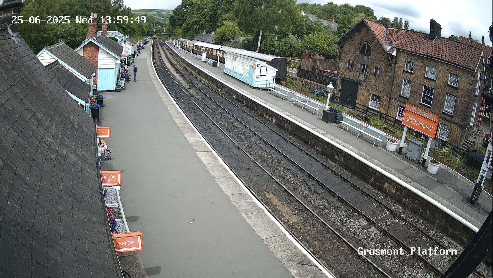 North Yorkshire Moors Railway (NYMR) Grosmont Station Live Cam - Grosmont, Borough of Scarborough, North Yorkshire, Yorkshire and the Humber, England, United Kingdom