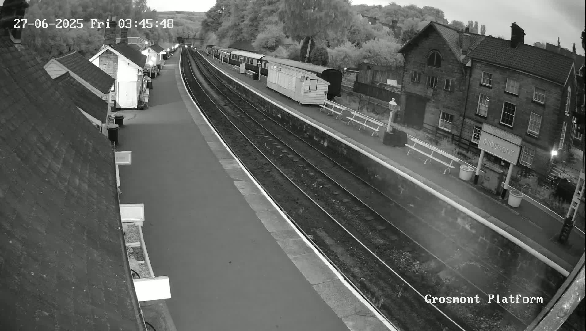 North Yorkshire Moors Railway (NYMR) Grosmont Station Live Cam - Grosmont, Borough of Scarborough, North Yorkshire, Yorkshire and the Humber, England, United Kingdom