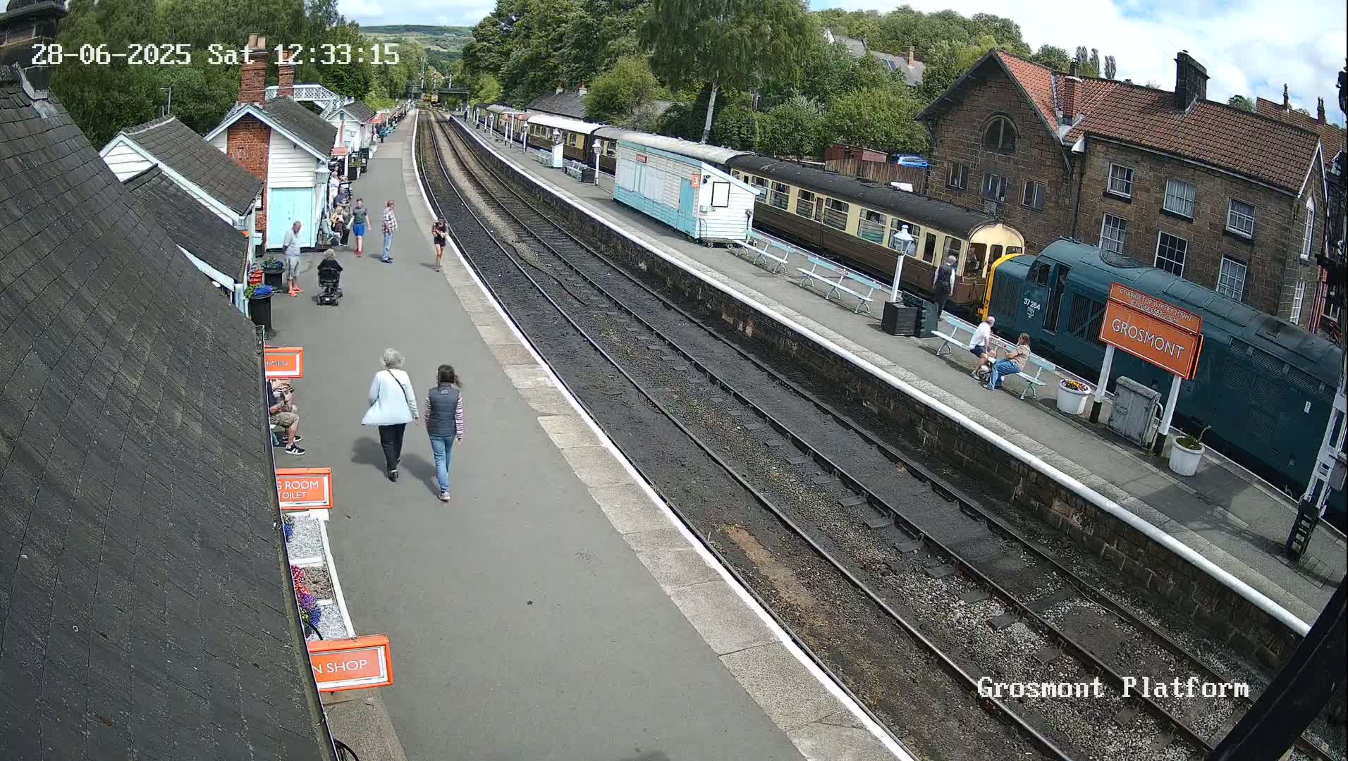 North Yorkshire Moors Railway (NYMR) Grosmont Station Live Cam - Grosmont, Borough of Scarborough, North Yorkshire, Yorkshire and the Humber, England, United Kingdom
