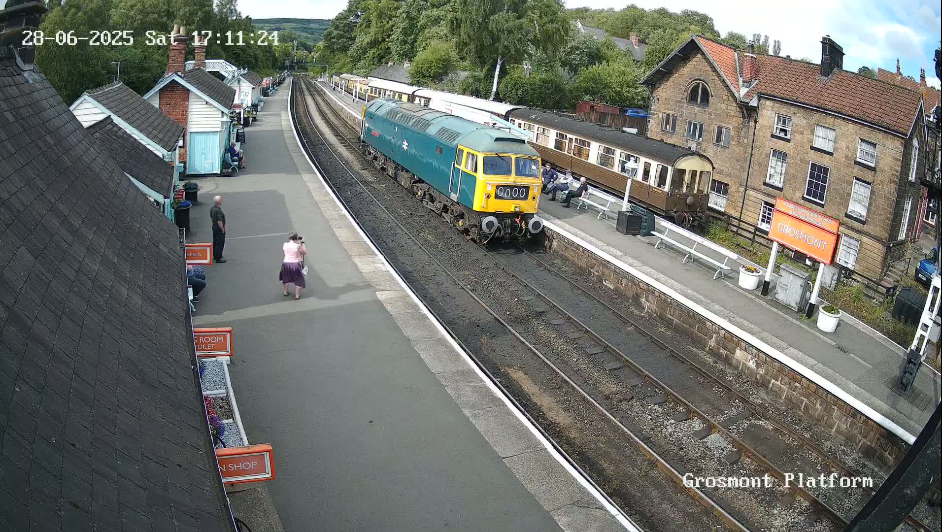 North Yorkshire Moors Railway (NYMR) Grosmont Station Live Cam - Grosmont, Borough of Scarborough, North Yorkshire, Yorkshire and the Humber, England, United Kingdom