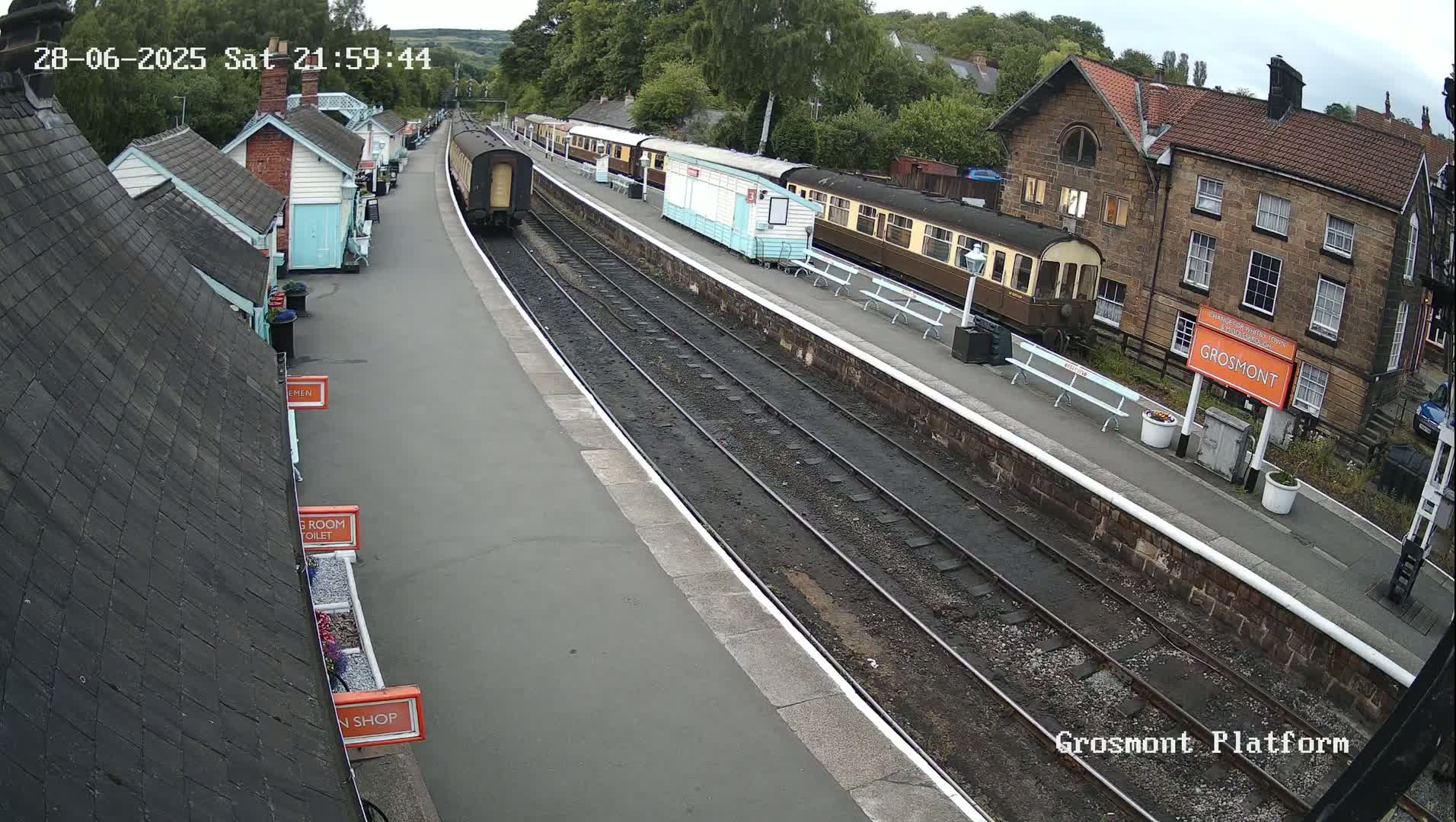 North Yorkshire Moors Railway (NYMR) Grosmont Station Live Cam - Grosmont, Borough of Scarborough, North Yorkshire, Yorkshire and the Humber, England, United Kingdom