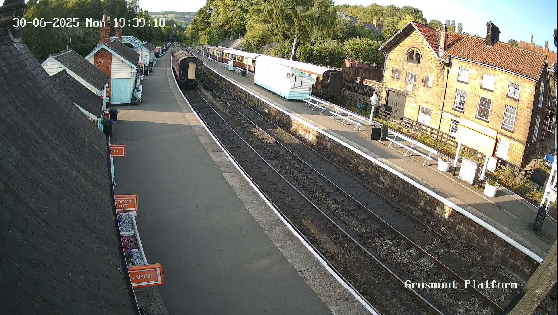 North Yorkshire Moors Railway (NYMR) Grosmont Station Live Cam - Grosmont, Borough of Scarborough, North Yorkshire, Yorkshire and the Humber, England, United Kingdom