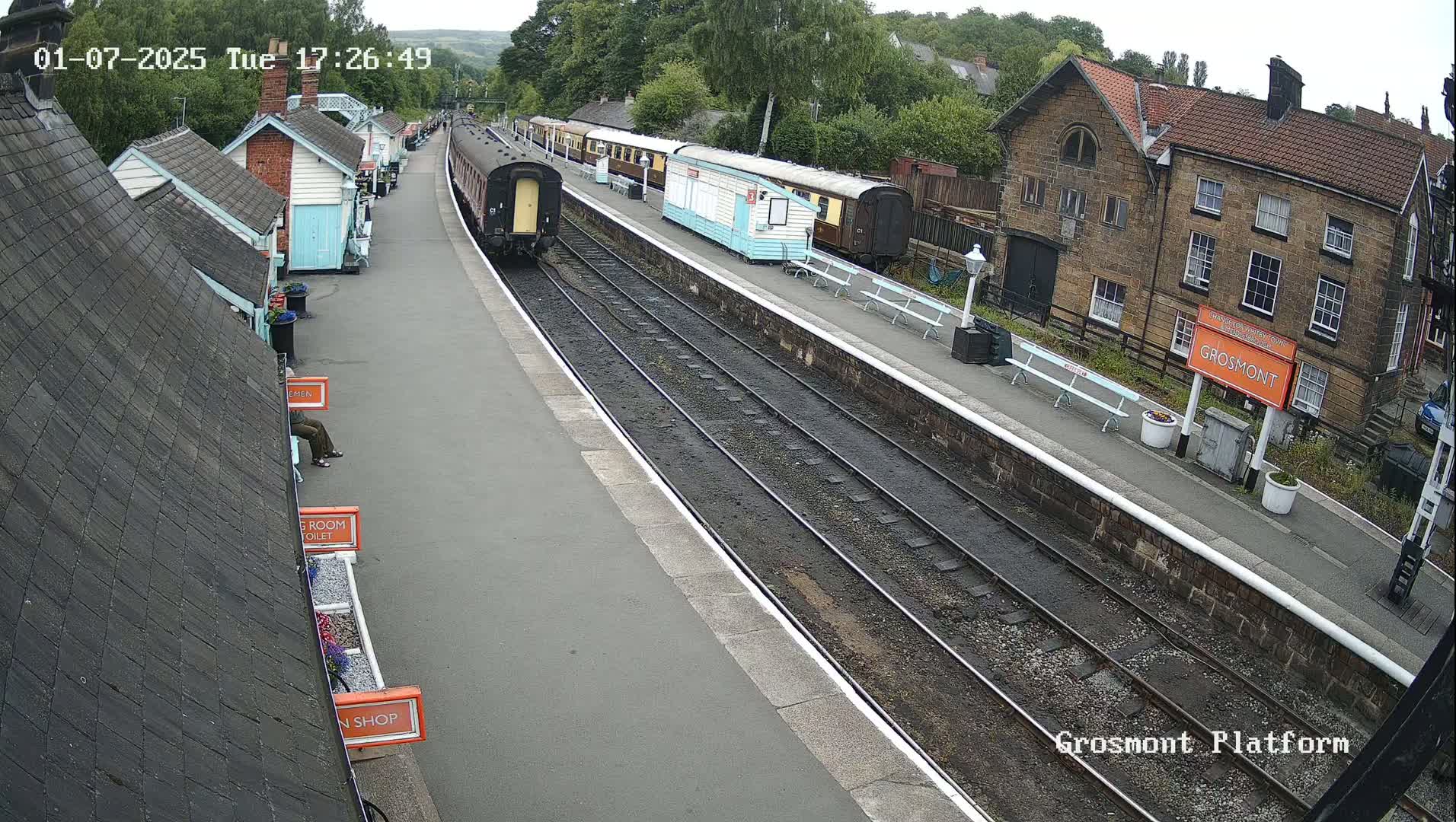 North Yorkshire Moors Railway (NYMR) Grosmont Station Live Cam - Grosmont, Borough of Scarborough, North Yorkshire, Yorkshire and the Humber, England, United Kingdom