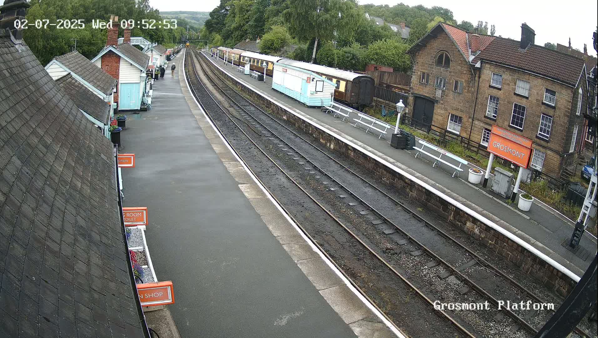 North Yorkshire Moors Railway (NYMR) Grosmont Station Live Cam - Grosmont, Borough of Scarborough, North Yorkshire, Yorkshire and the Humber, England, United Kingdom