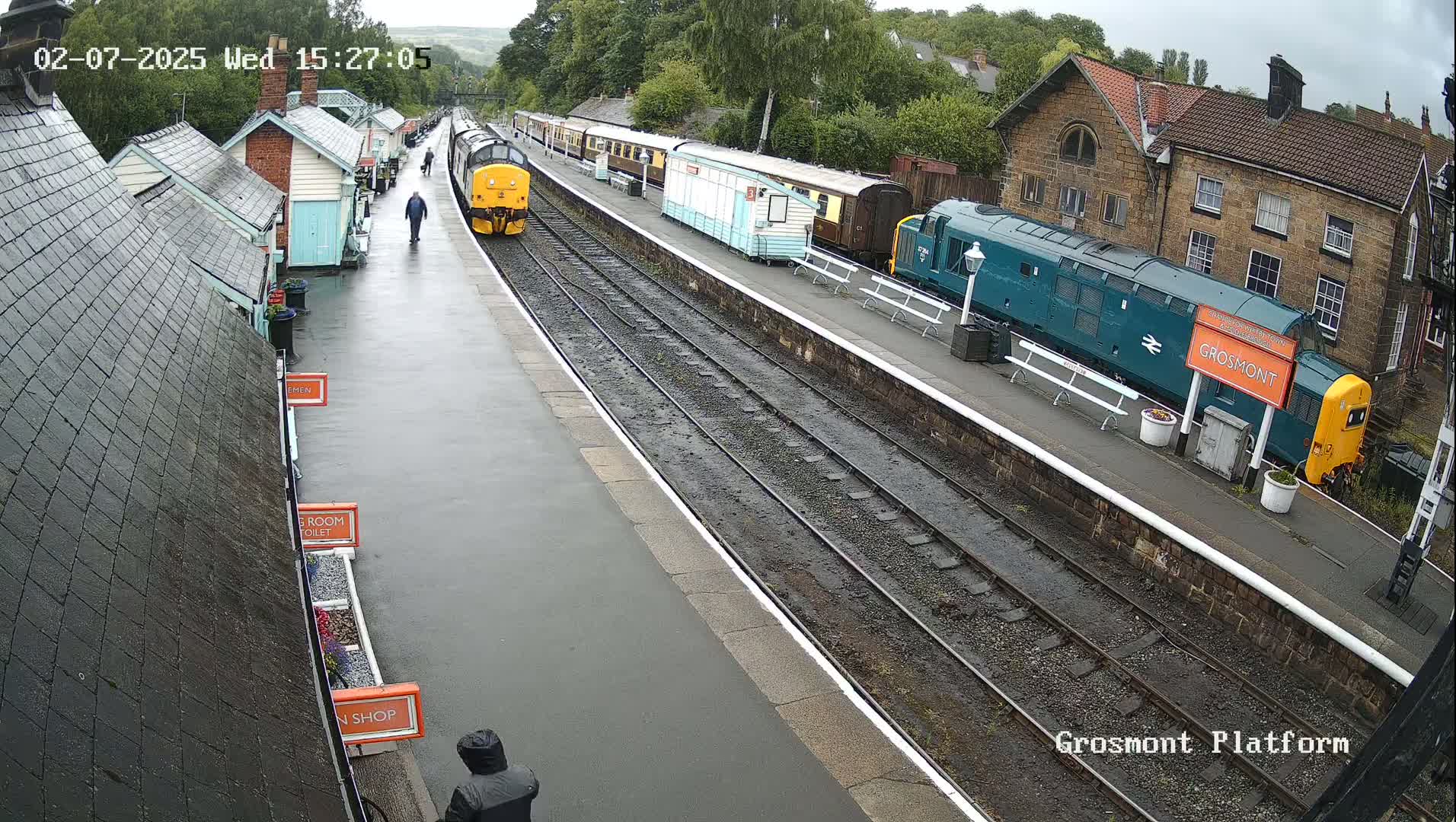 North Yorkshire Moors Railway (NYMR) Grosmont Station Live Cam - Grosmont, Borough of Scarborough, North Yorkshire, Yorkshire and the Humber, England, United Kingdom