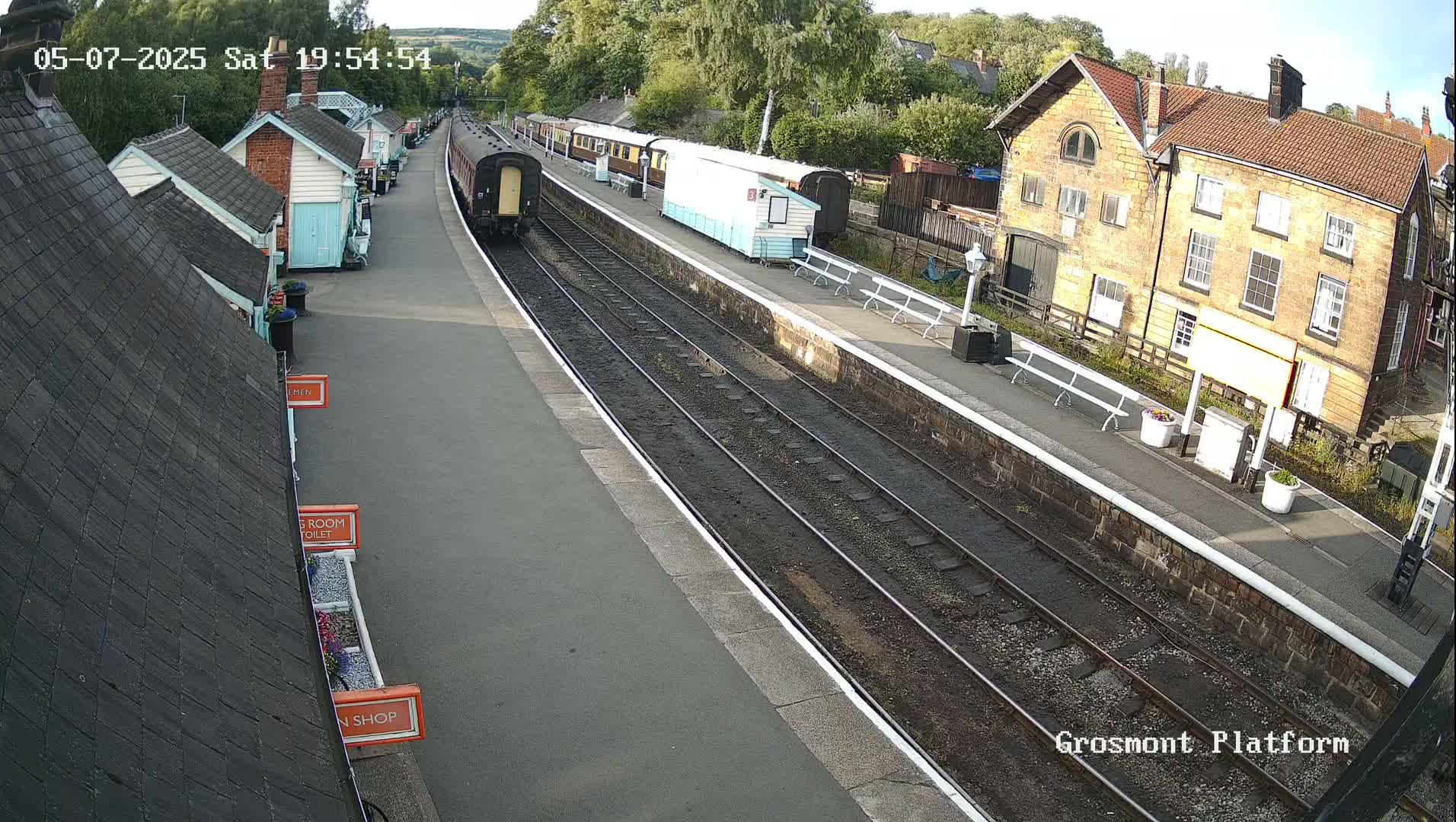 North Yorkshire Moors Railway (NYMR) Grosmont Station Live Cam - Grosmont, Borough of Scarborough, North Yorkshire, Yorkshire and the Humber, England, United Kingdom