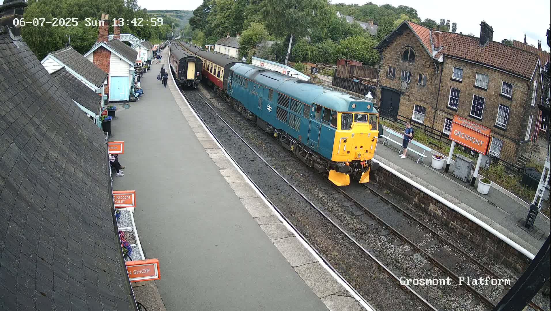 North Yorkshire Moors Railway (NYMR) Grosmont Station Live Cam - Grosmont, Borough of Scarborough, North Yorkshire, Yorkshire and the Humber, England, United Kingdom