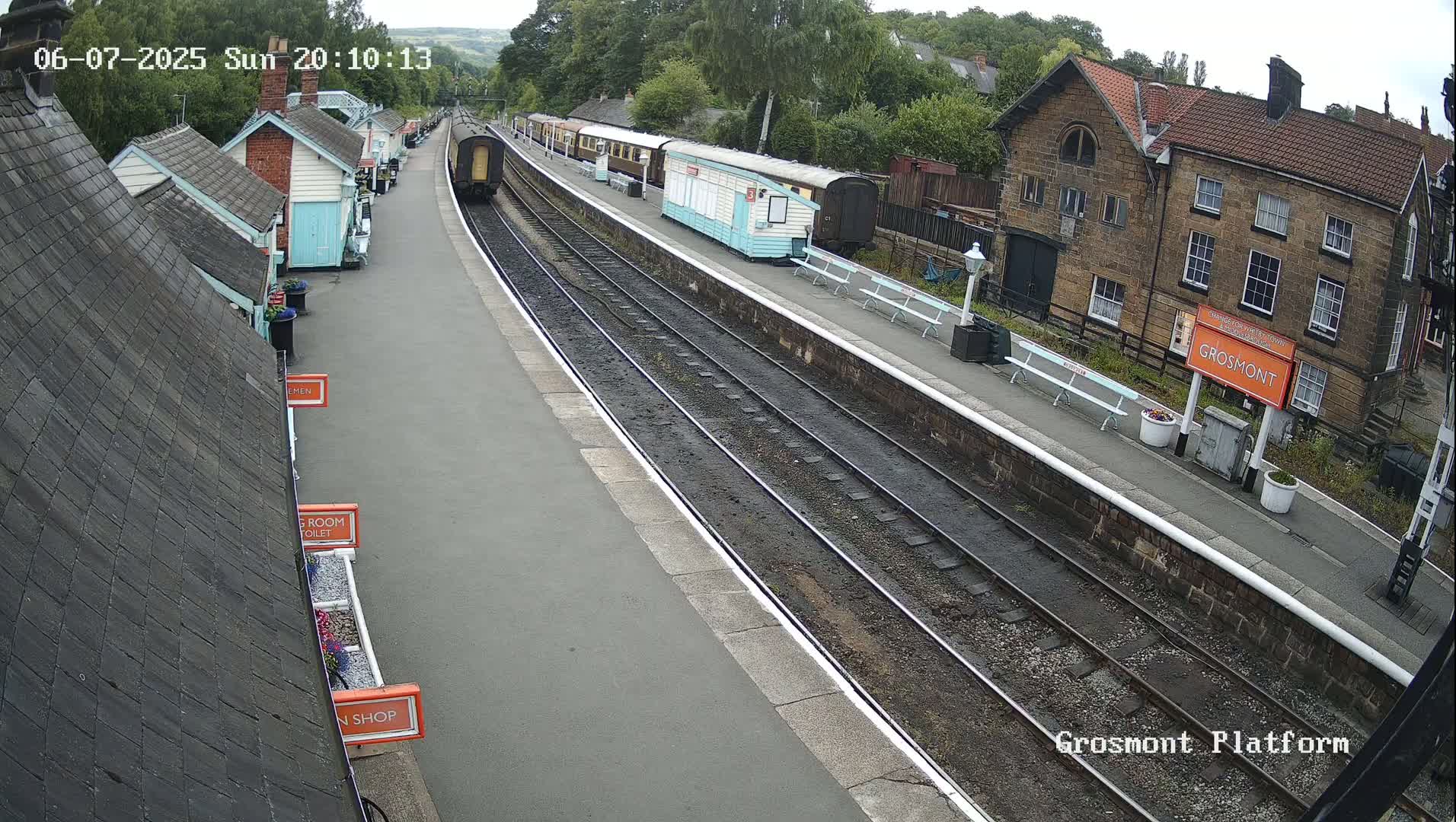 North Yorkshire Moors Railway (NYMR) Grosmont Station Live Cam - Grosmont, Borough of Scarborough, North Yorkshire, Yorkshire and the Humber, England, United Kingdom