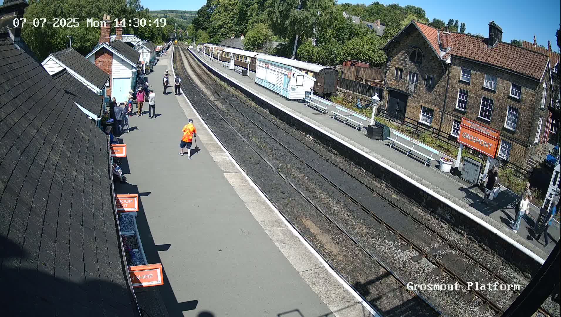 North Yorkshire Moors Railway (NYMR) Grosmont Station Live Cam - Grosmont, Borough of Scarborough, North Yorkshire, Yorkshire and the Humber, England, United Kingdom