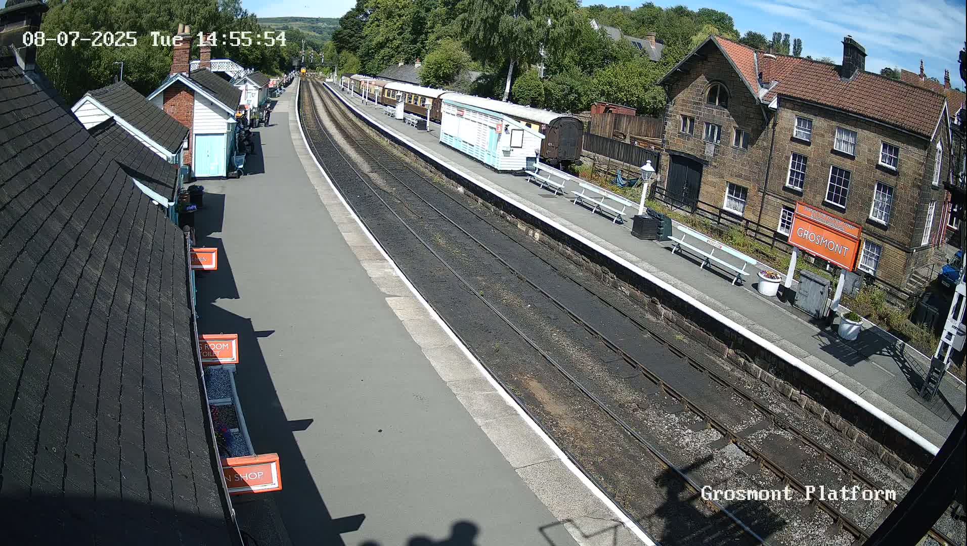 North Yorkshire Moors Railway (NYMR) Grosmont Station Live Cam - Grosmont, Borough of Scarborough, North Yorkshire, Yorkshire and the Humber, England, United Kingdom