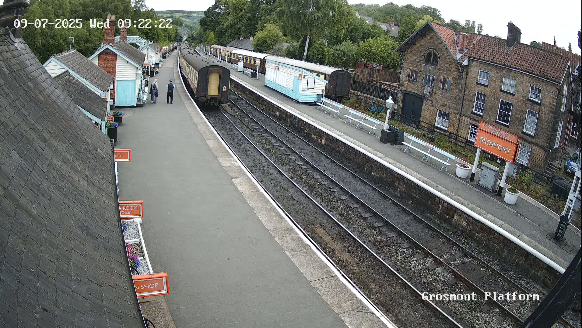 North Yorkshire Moors Railway (NYMR) Grosmont Station Live Cam - Grosmont, Borough of Scarborough, North Yorkshire, Yorkshire and the Humber, England, United Kingdom