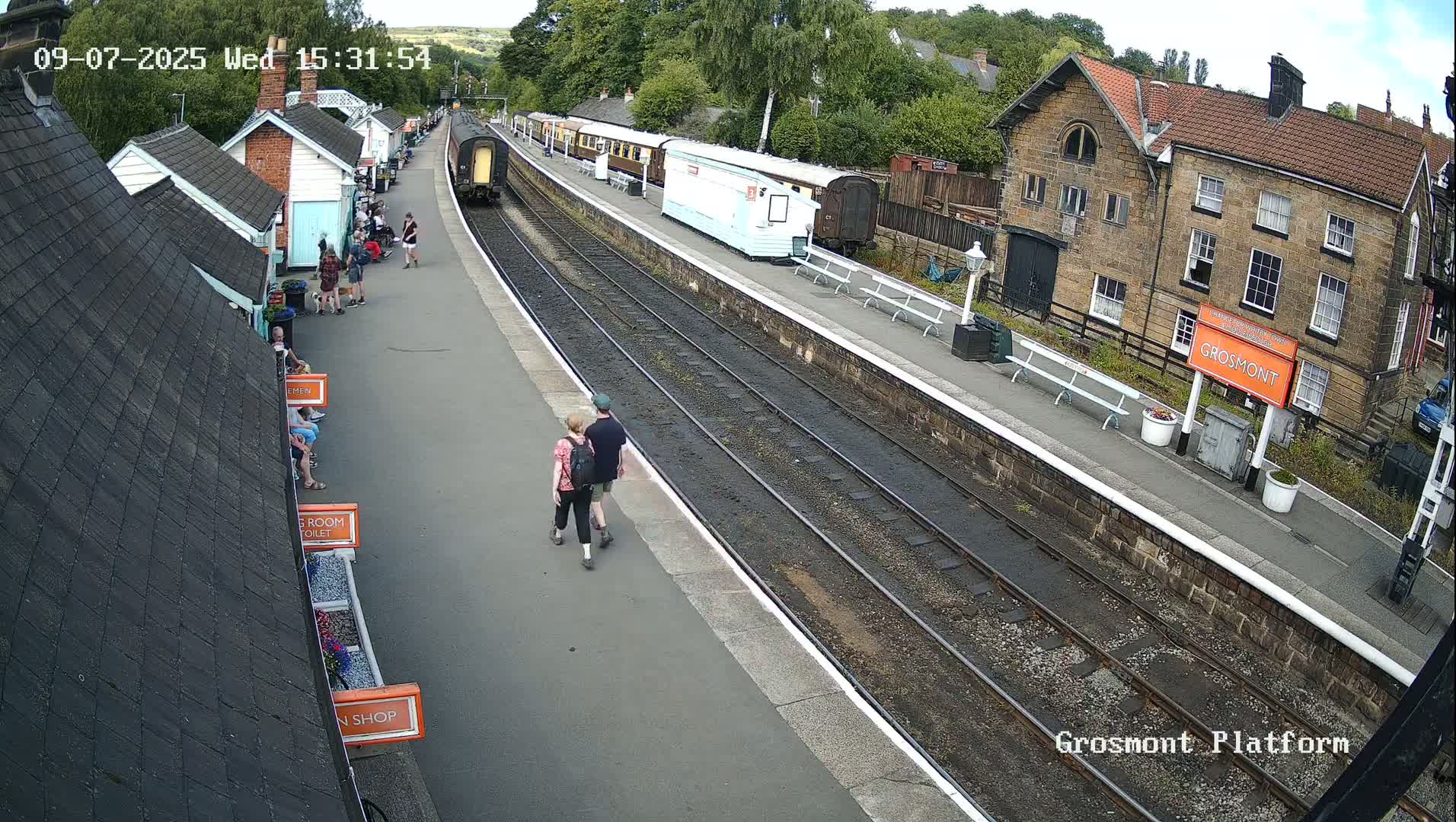 North Yorkshire Moors Railway (NYMR) Grosmont Station Live Cam - Grosmont, Borough of Scarborough, North Yorkshire, Yorkshire and the Humber, England, United Kingdom