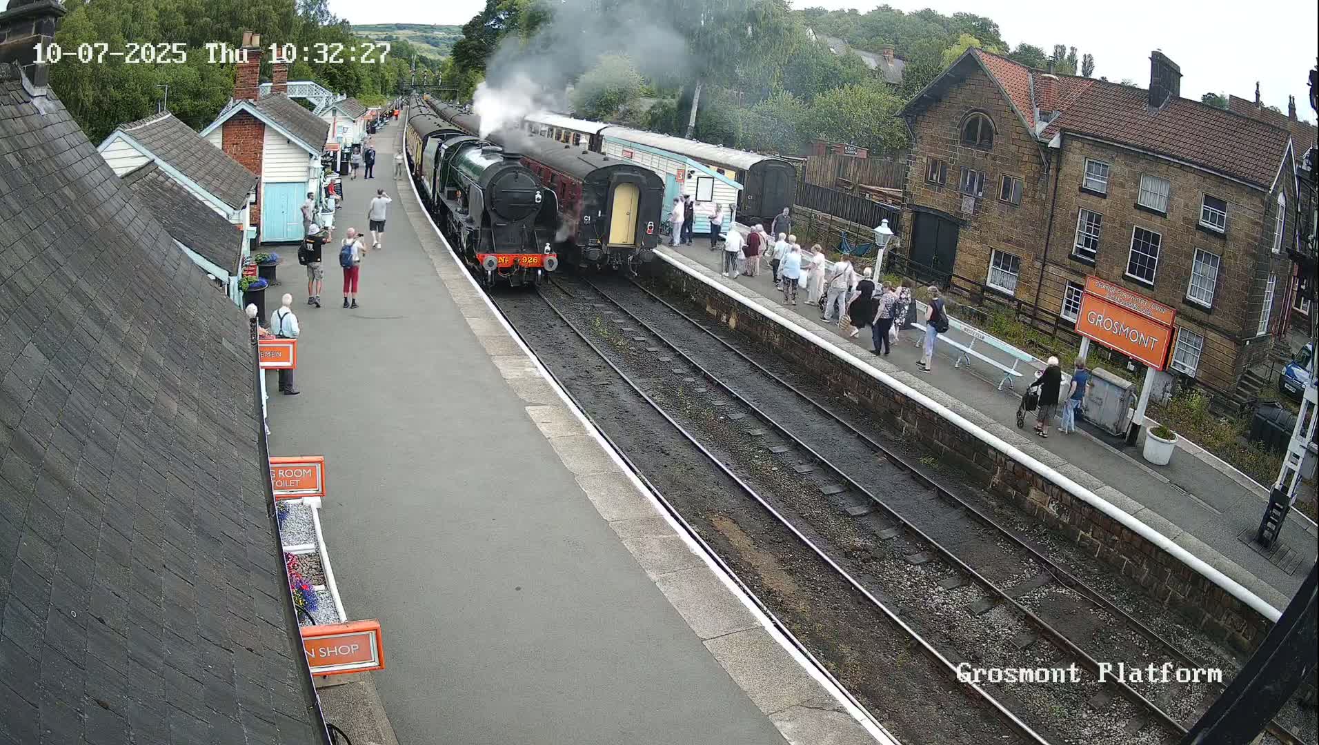 North Yorkshire Moors Railway (NYMR) Grosmont Station Live Cam - Grosmont, Borough of Scarborough, North Yorkshire, Yorkshire and the Humber, England, United Kingdom