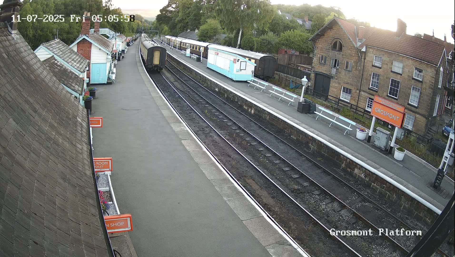 North Yorkshire Moors Railway (NYMR) Grosmont Station Live Cam - Grosmont, Borough of Scarborough, North Yorkshire, Yorkshire and the Humber, England, United Kingdom