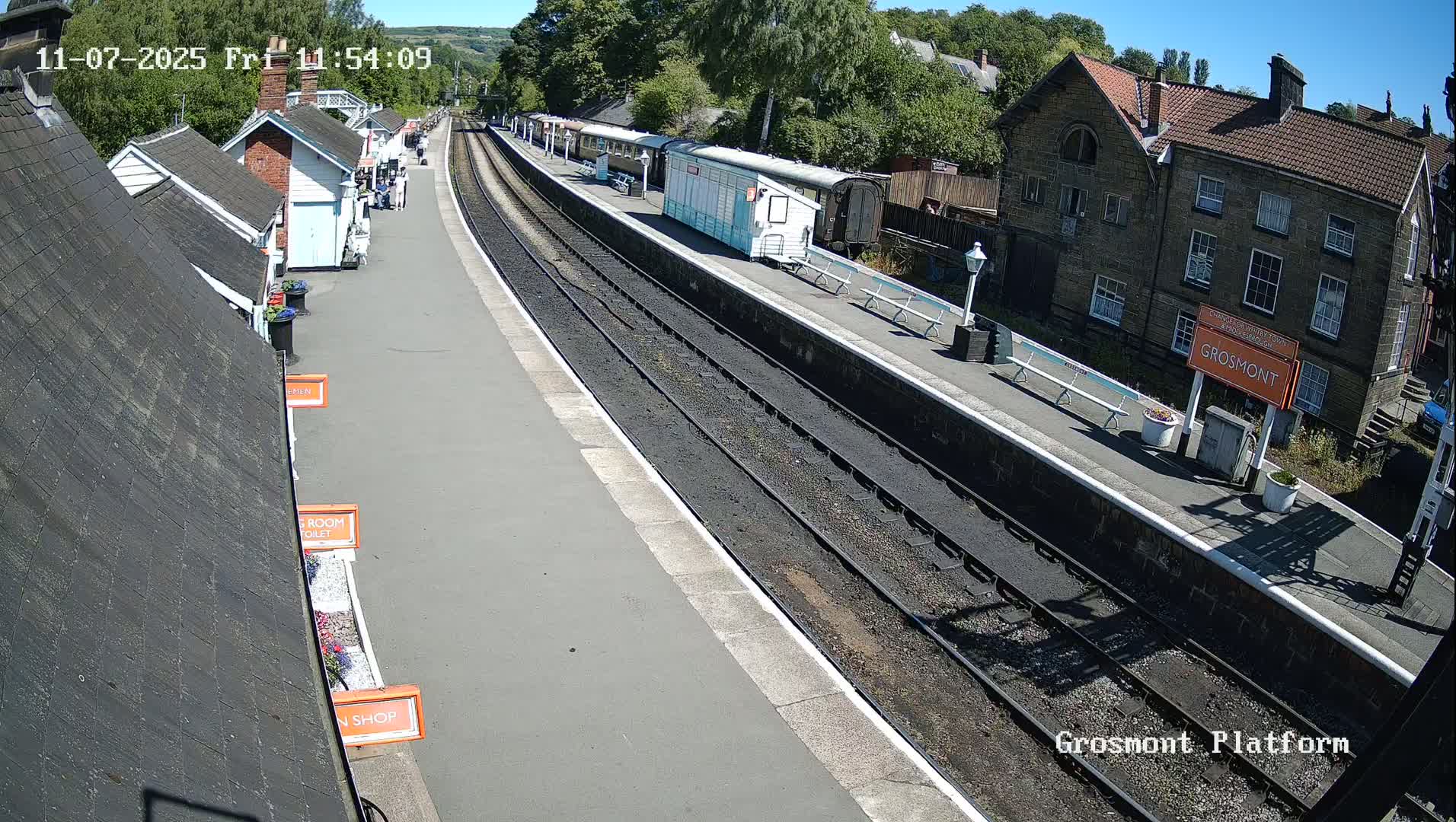 North Yorkshire Moors Railway (NYMR) Grosmont Station Live Cam - Grosmont, Borough of Scarborough, North Yorkshire, Yorkshire and the Humber, England, United Kingdom