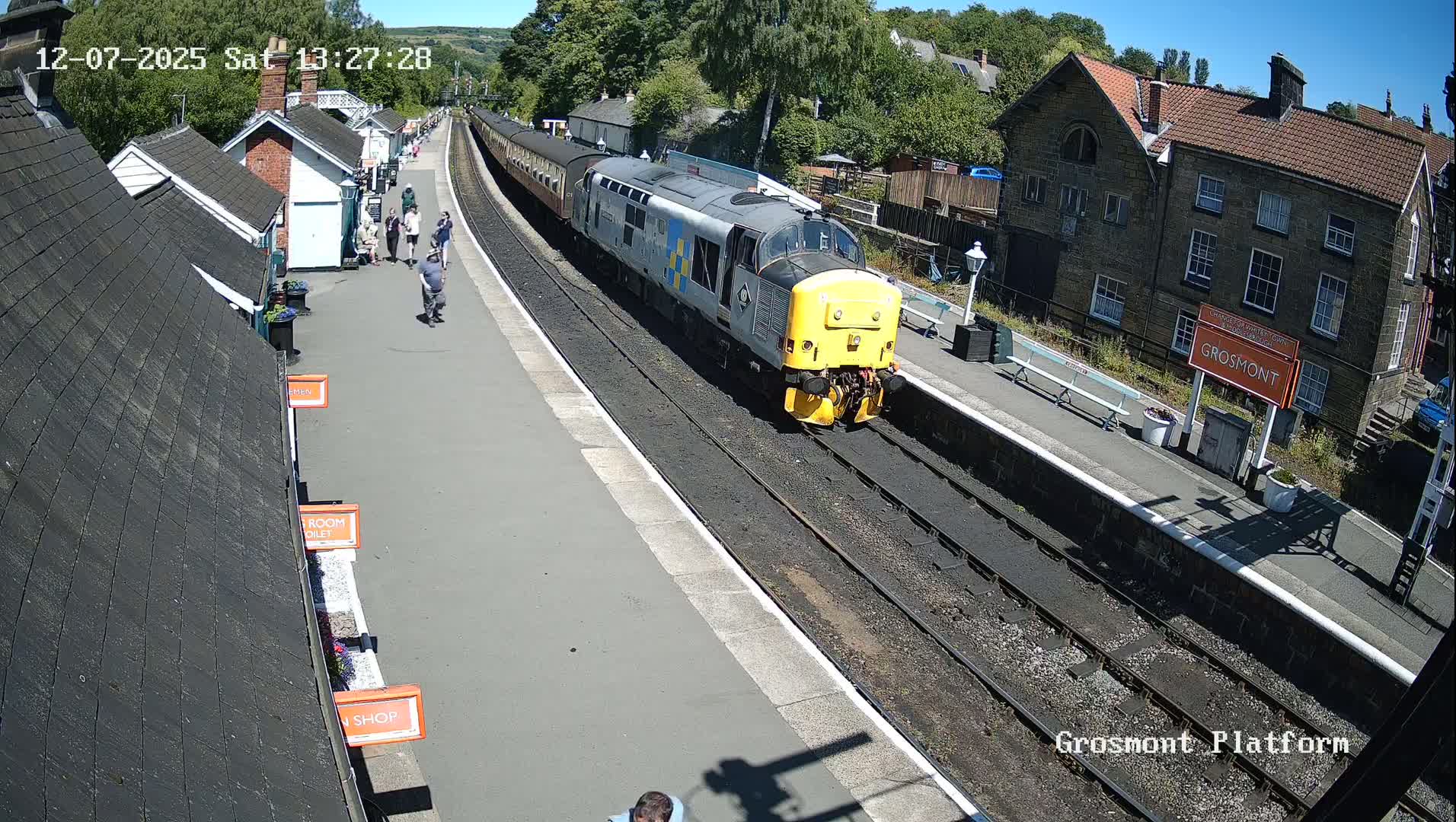 North Yorkshire Moors Railway (NYMR) Grosmont Station Live Cam - Grosmont, Borough of Scarborough, North Yorkshire, Yorkshire and the Humber, England, United Kingdom