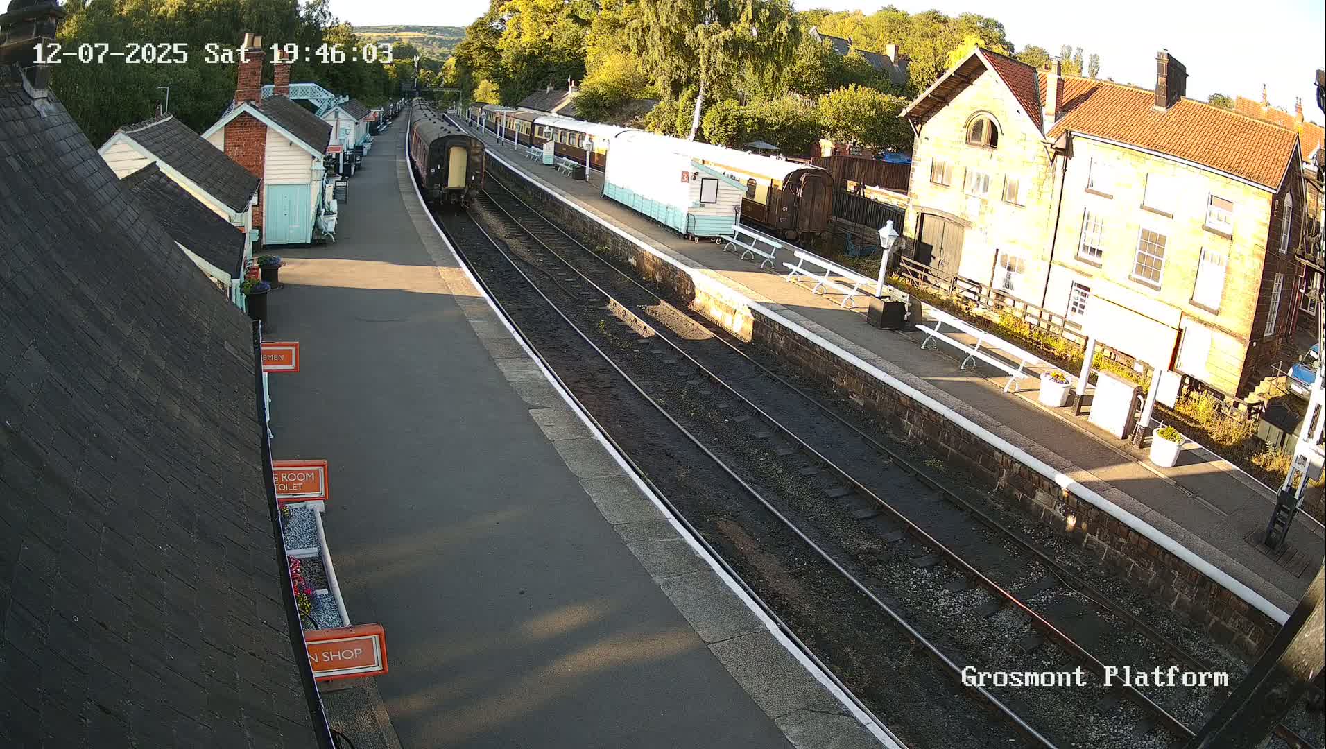 North Yorkshire Moors Railway (NYMR) Grosmont Station Live Cam - Grosmont, Borough of Scarborough, North Yorkshire, Yorkshire and the Humber, England, United Kingdom
