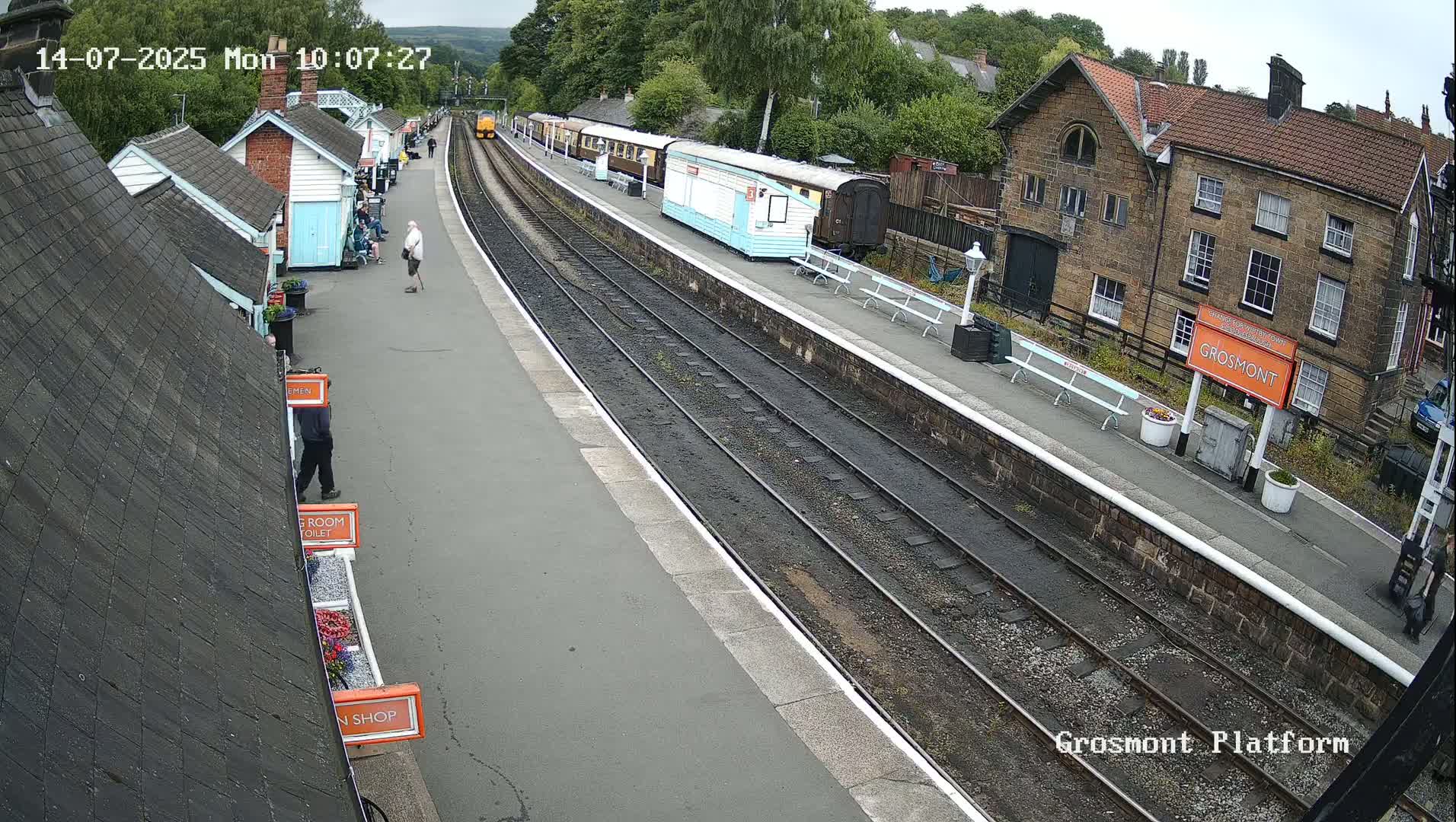North Yorkshire Moors Railway (NYMR) Grosmont Station Live Cam - Grosmont, Borough of Scarborough, North Yorkshire, Yorkshire and the Humber, England, United Kingdom