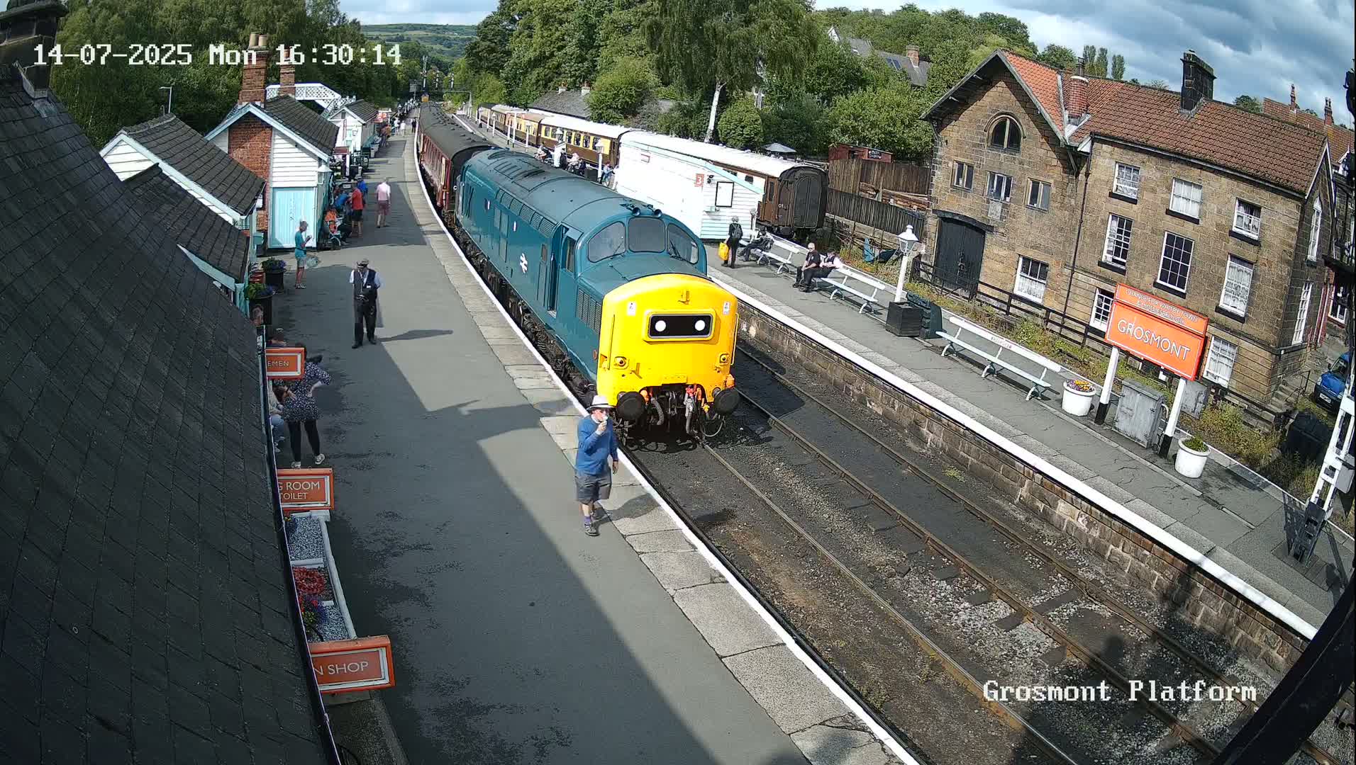 North Yorkshire Moors Railway (NYMR) Grosmont Station Live Cam - Grosmont, Borough of Scarborough, North Yorkshire, Yorkshire and the Humber, England, United Kingdom