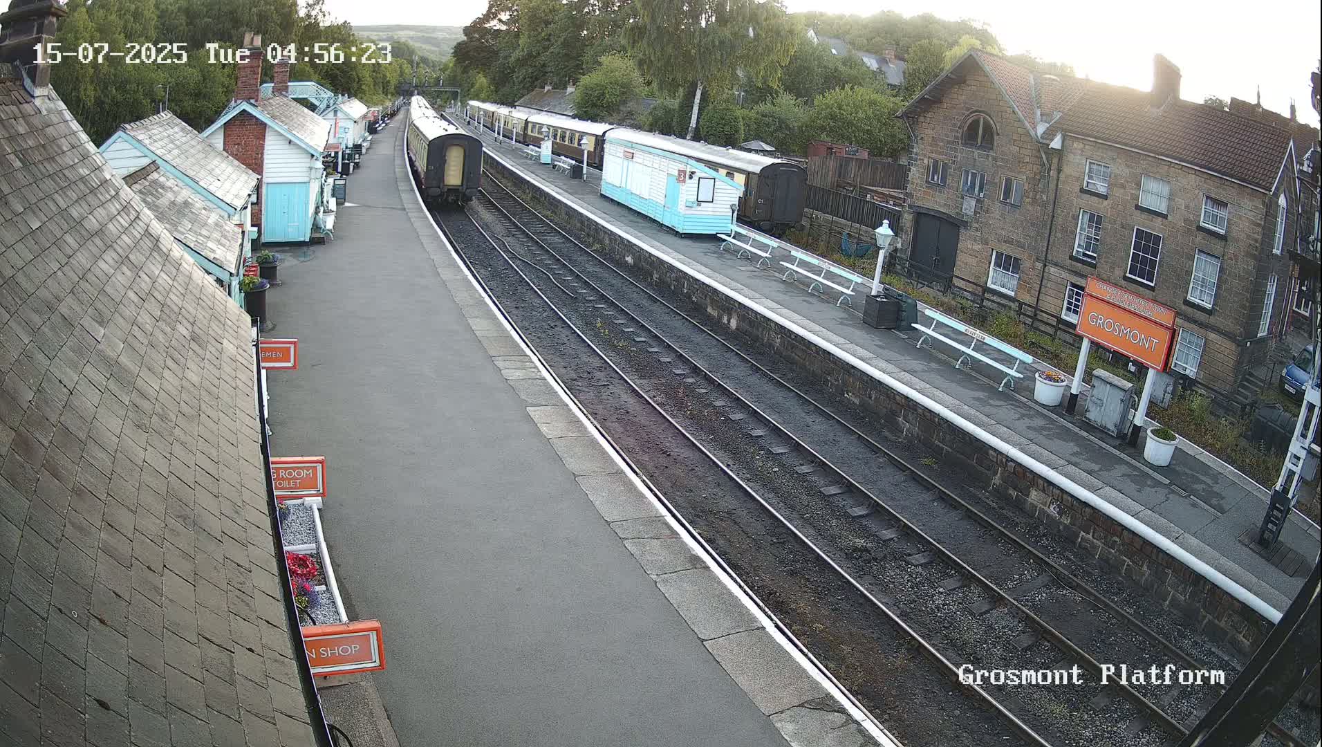 North Yorkshire Moors Railway (NYMR) Grosmont Station Live Cam - Grosmont, Borough of Scarborough, North Yorkshire, Yorkshire and the Humber, England, United Kingdom