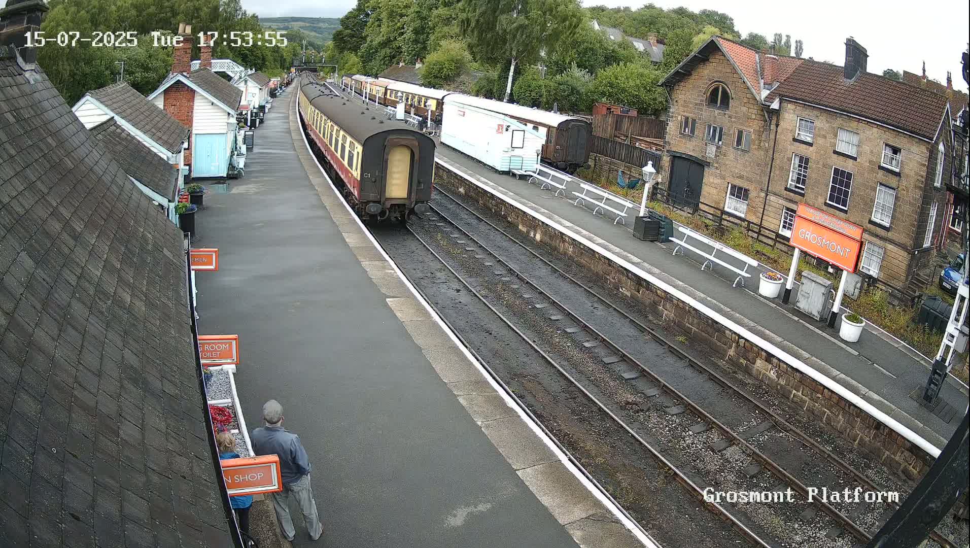North Yorkshire Moors Railway (NYMR) Grosmont Station Live Cam - Grosmont, Borough of Scarborough, North Yorkshire, Yorkshire and the Humber, England, United Kingdom