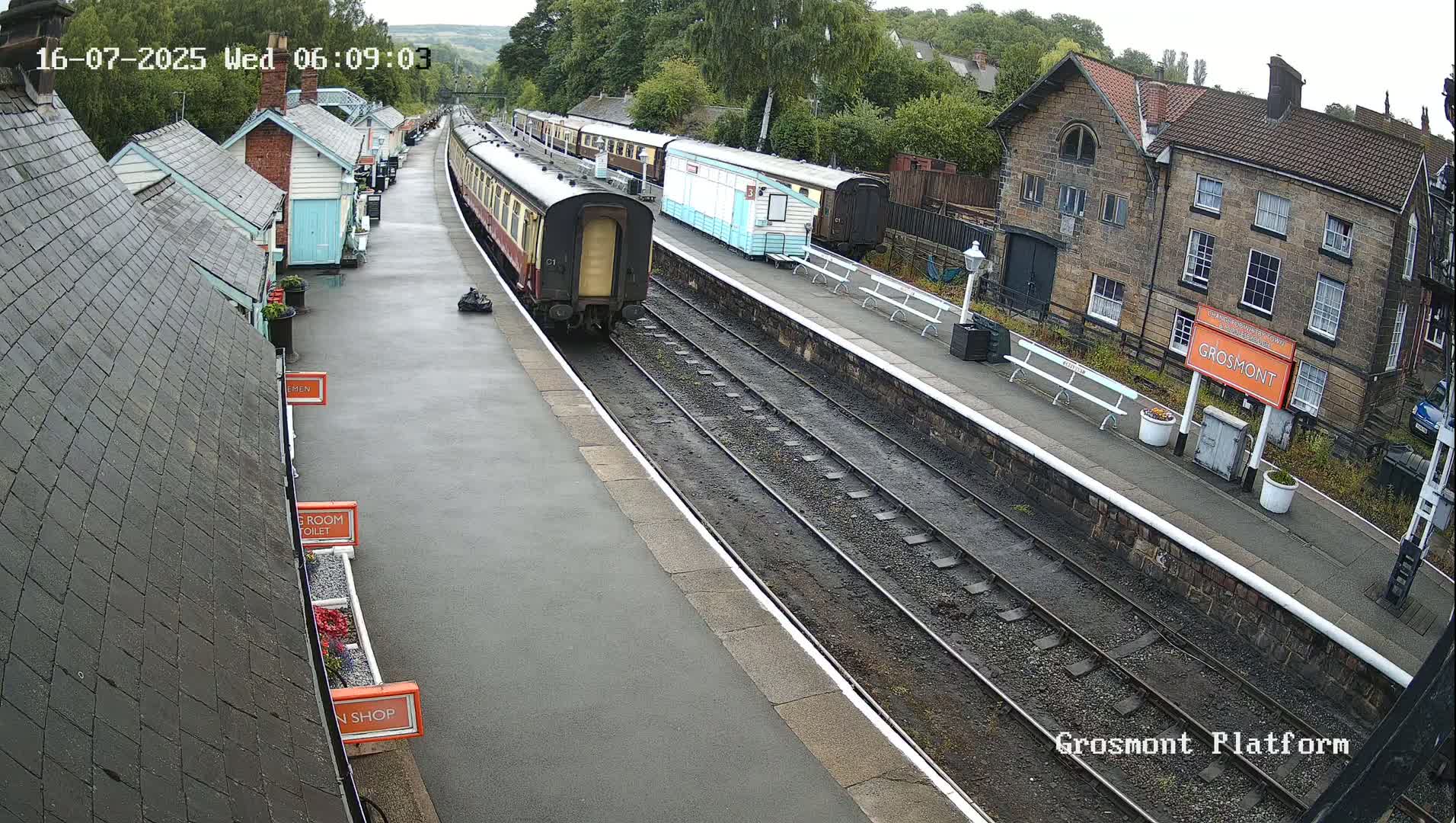 North Yorkshire Moors Railway (NYMR) Grosmont Station Live Cam - Grosmont, Borough of Scarborough, North Yorkshire, Yorkshire and the Humber, England, United Kingdom