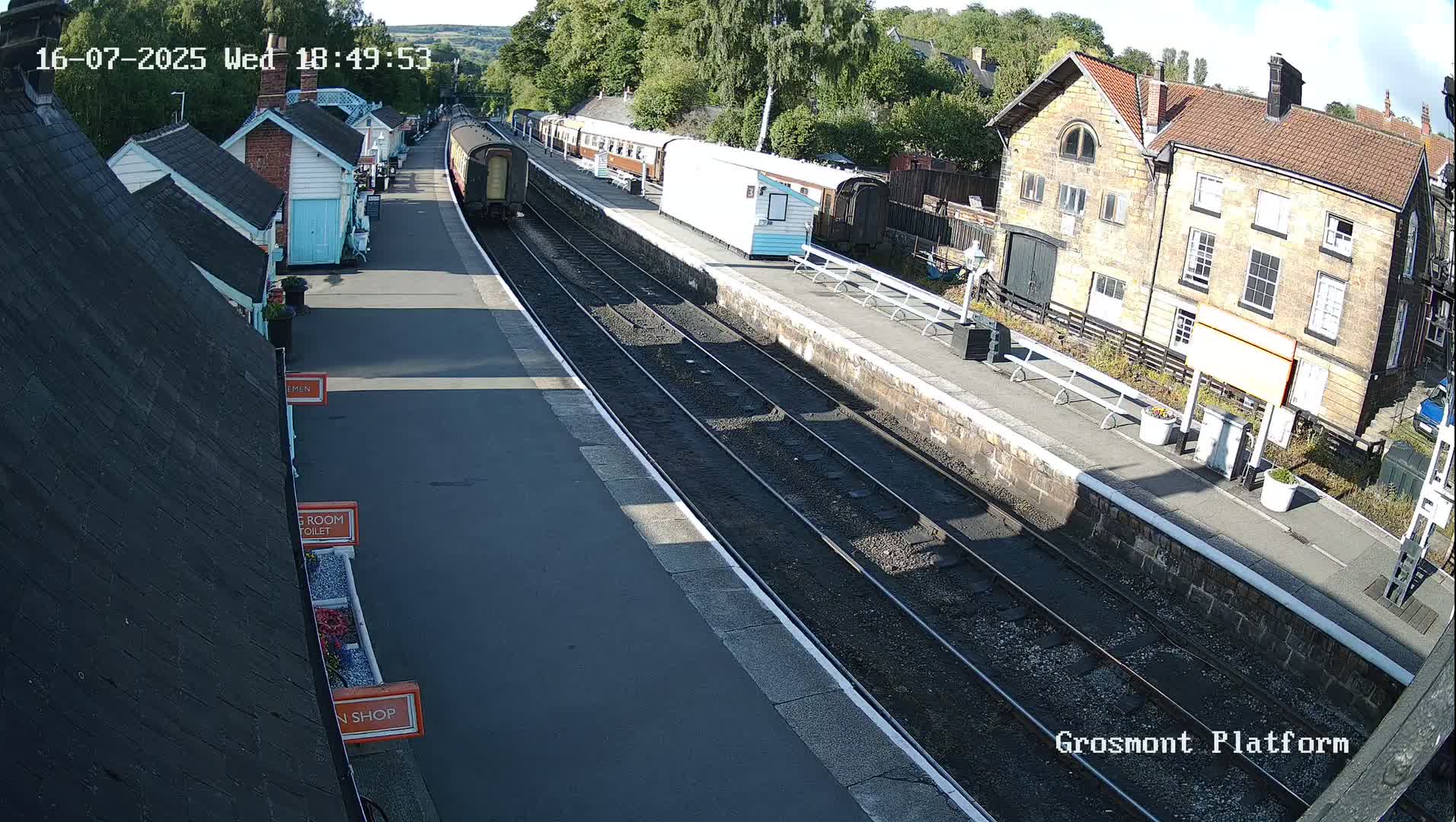 North Yorkshire Moors Railway (NYMR) Grosmont Station Live Cam - Grosmont, Borough of Scarborough, North Yorkshire, Yorkshire and the Humber, England, United Kingdom