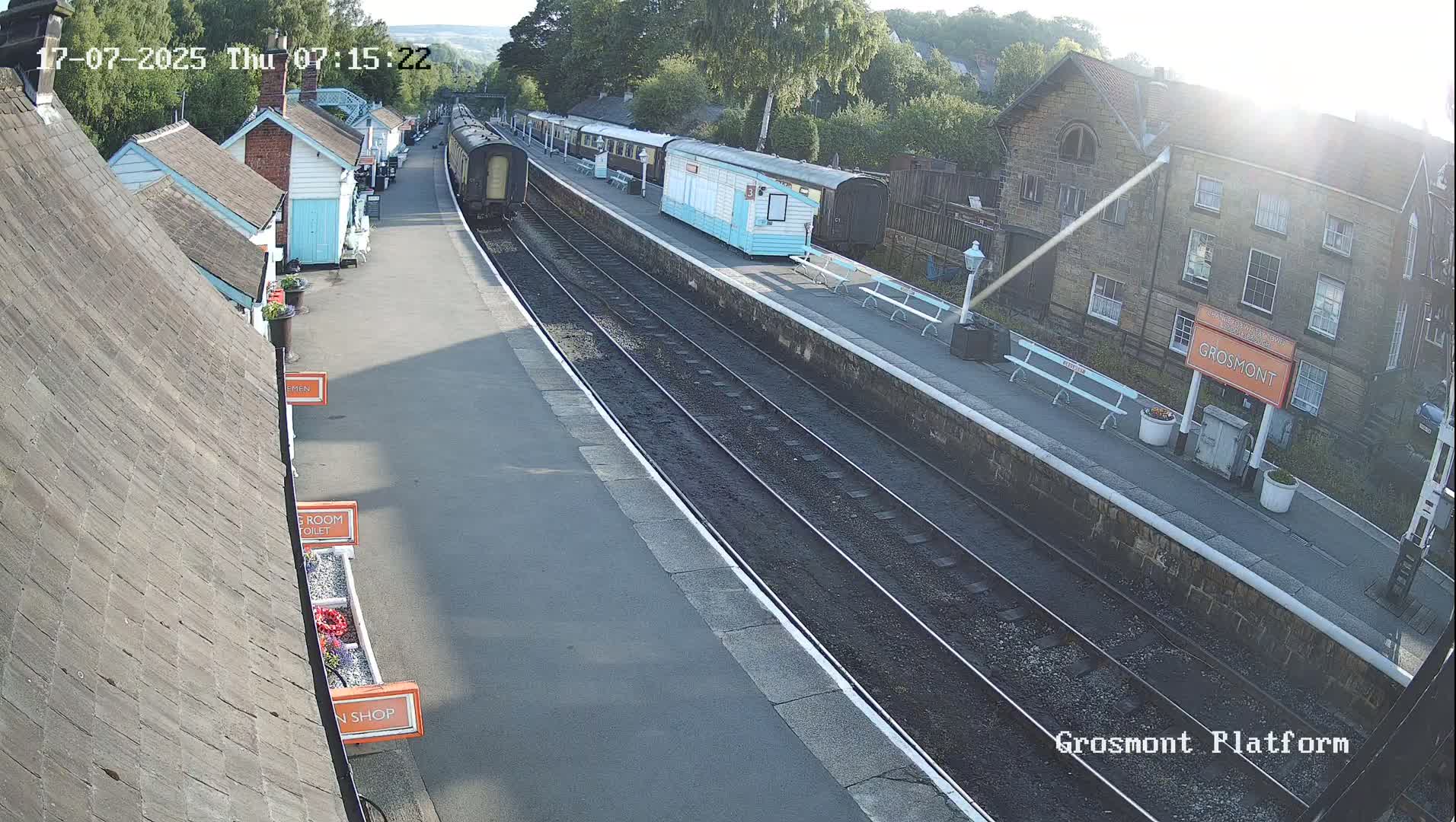 North Yorkshire Moors Railway (NYMR) Grosmont Station Live Cam - Grosmont, Borough of Scarborough, North Yorkshire, Yorkshire and the Humber, England, United Kingdom