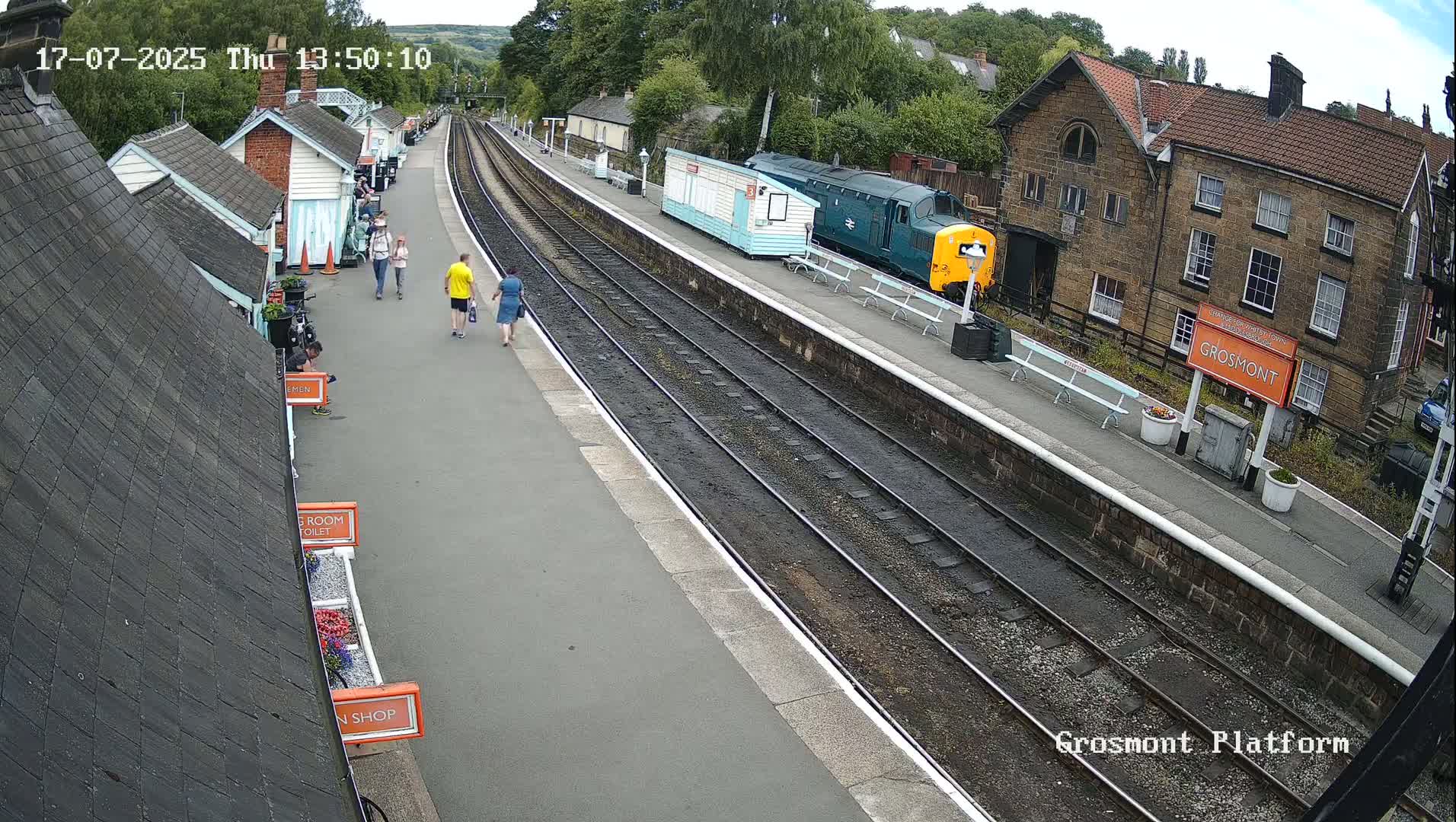 North Yorkshire Moors Railway (NYMR) Grosmont Station Live Cam - Grosmont, Borough of Scarborough, North Yorkshire, Yorkshire and the Humber, England, United Kingdom
