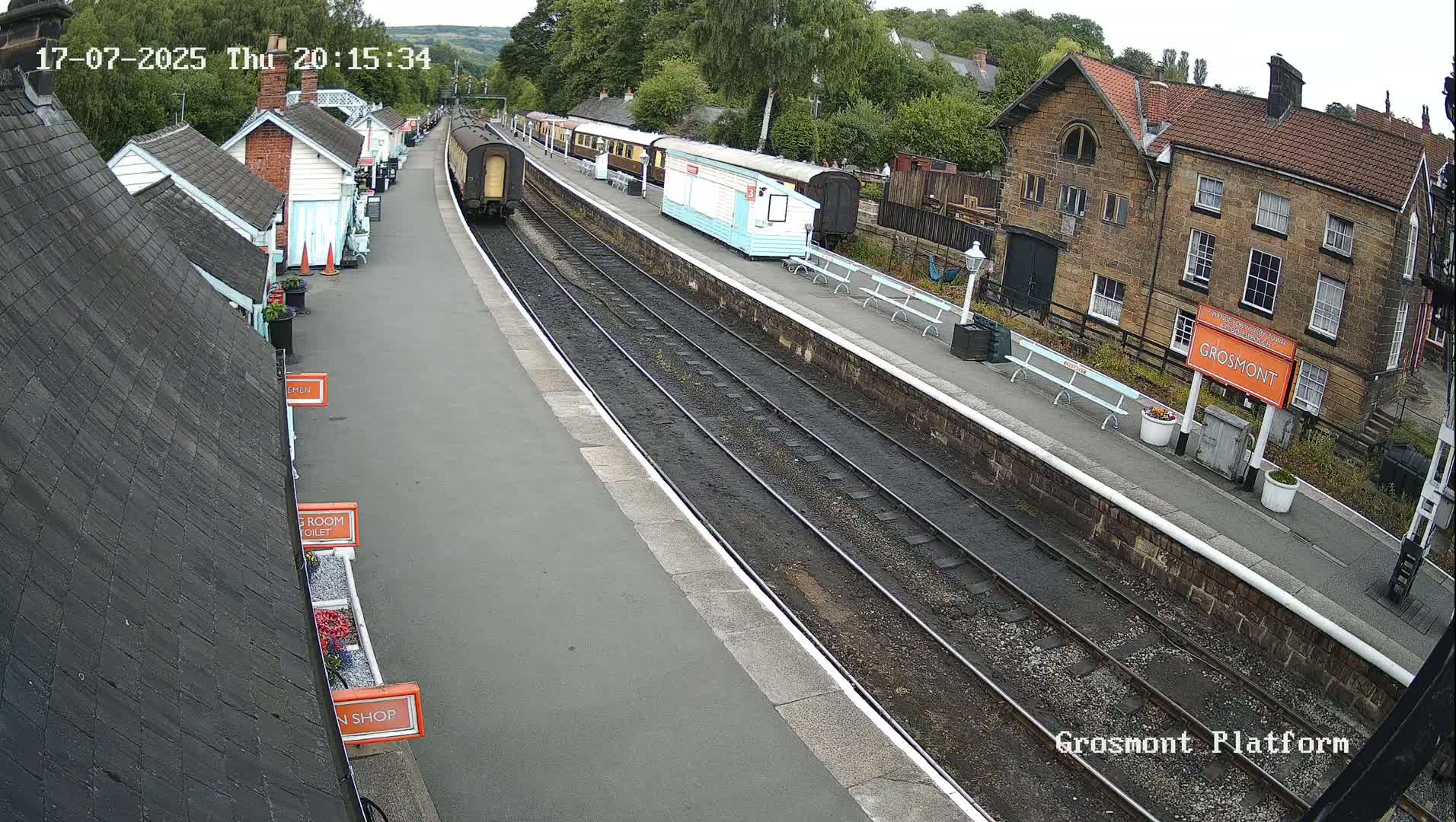 North Yorkshire Moors Railway (NYMR) Grosmont Station Live Cam - Grosmont, Borough of Scarborough, North Yorkshire, Yorkshire and the Humber, England, United Kingdom